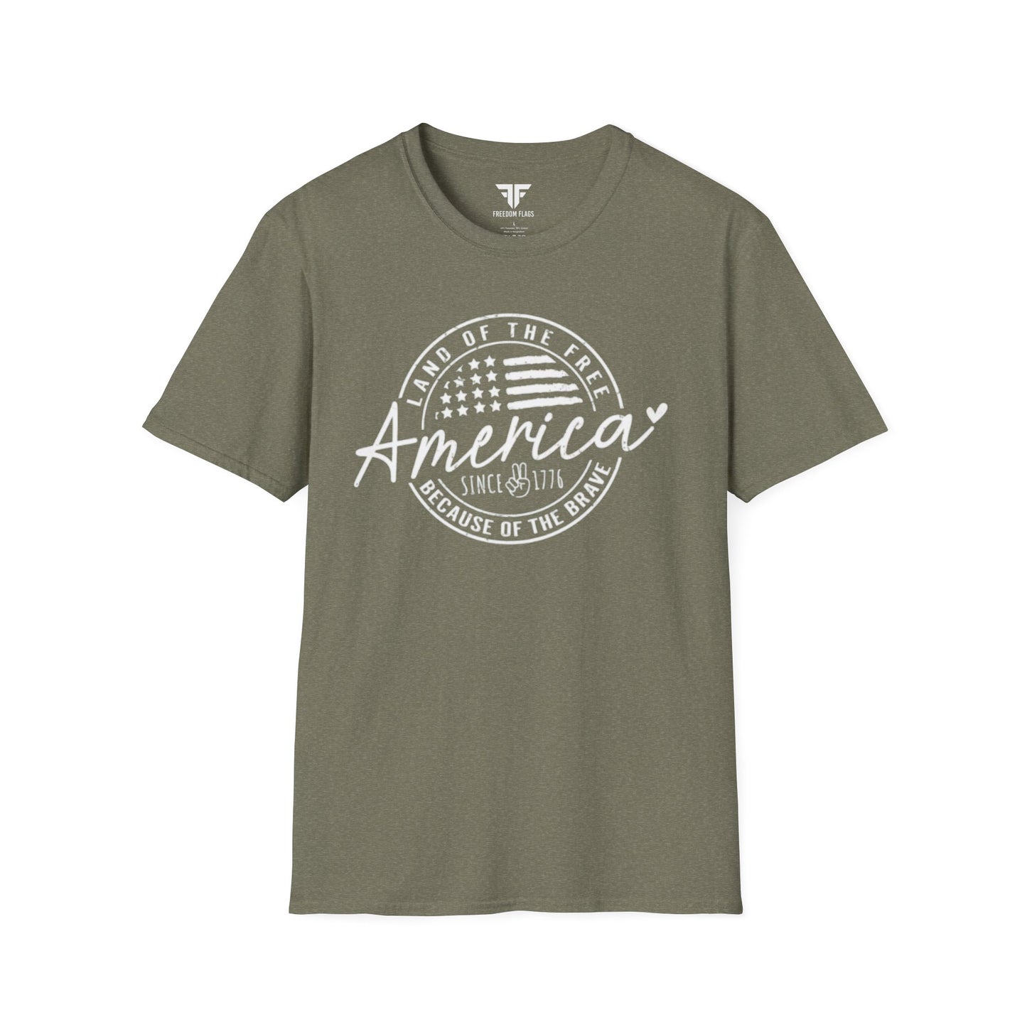 America Since 1776 Unisex Softstyle T-Shirt - Freedom Flag Co.