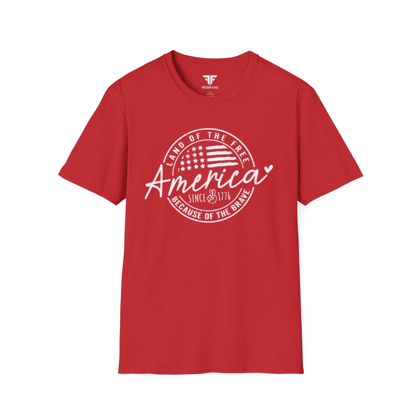 America Since 1776 Unisex Softstyle T-Shirt - Freedom Flag Co.