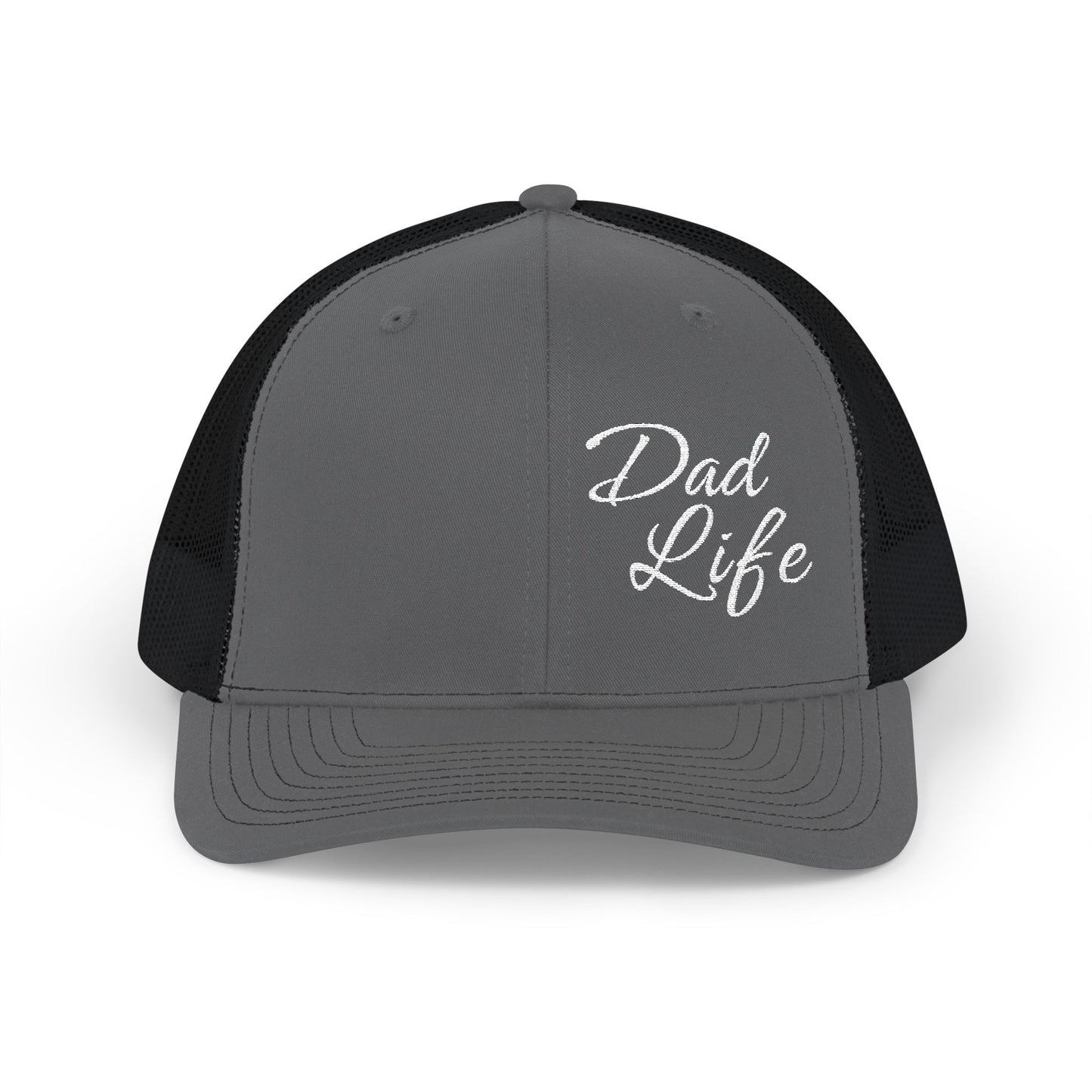 Dad Life Premium Richardson 112 Trucker Cap – Classic Mesh Snapback Hat for Fathers
