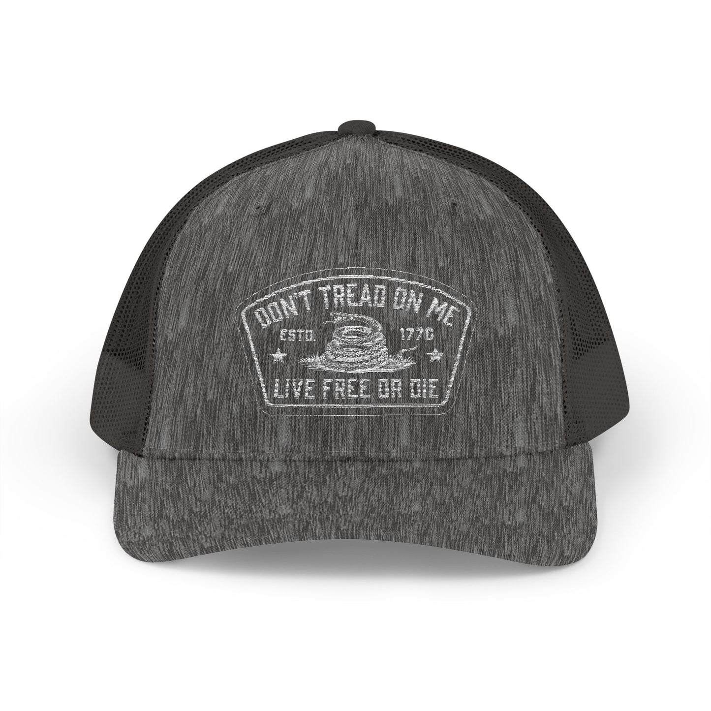 Live Free or Die Trucker Hat – Patriotic Snapback Mesh Cap