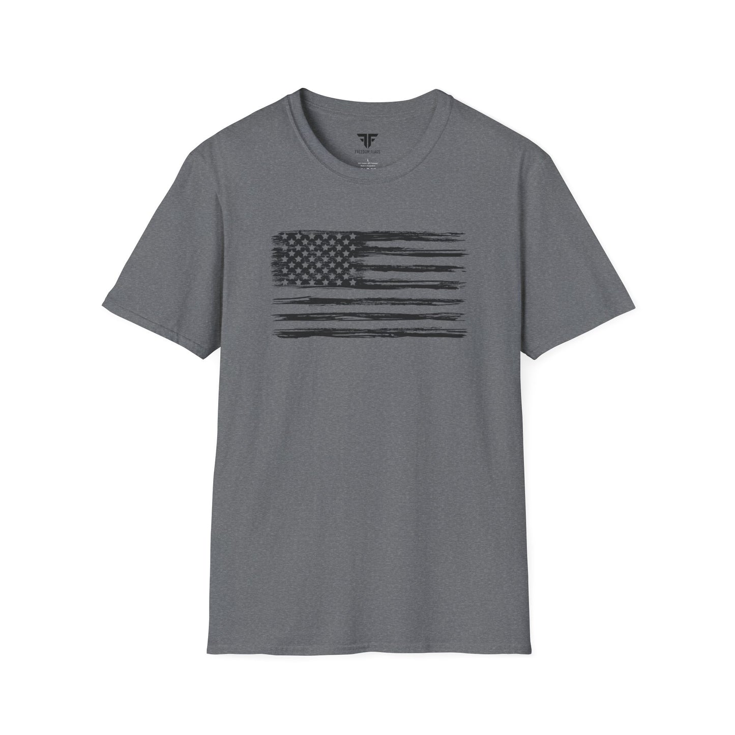 American Flag Vintage Unisex Softstyle T-Shirt - Freedom Flag Co.