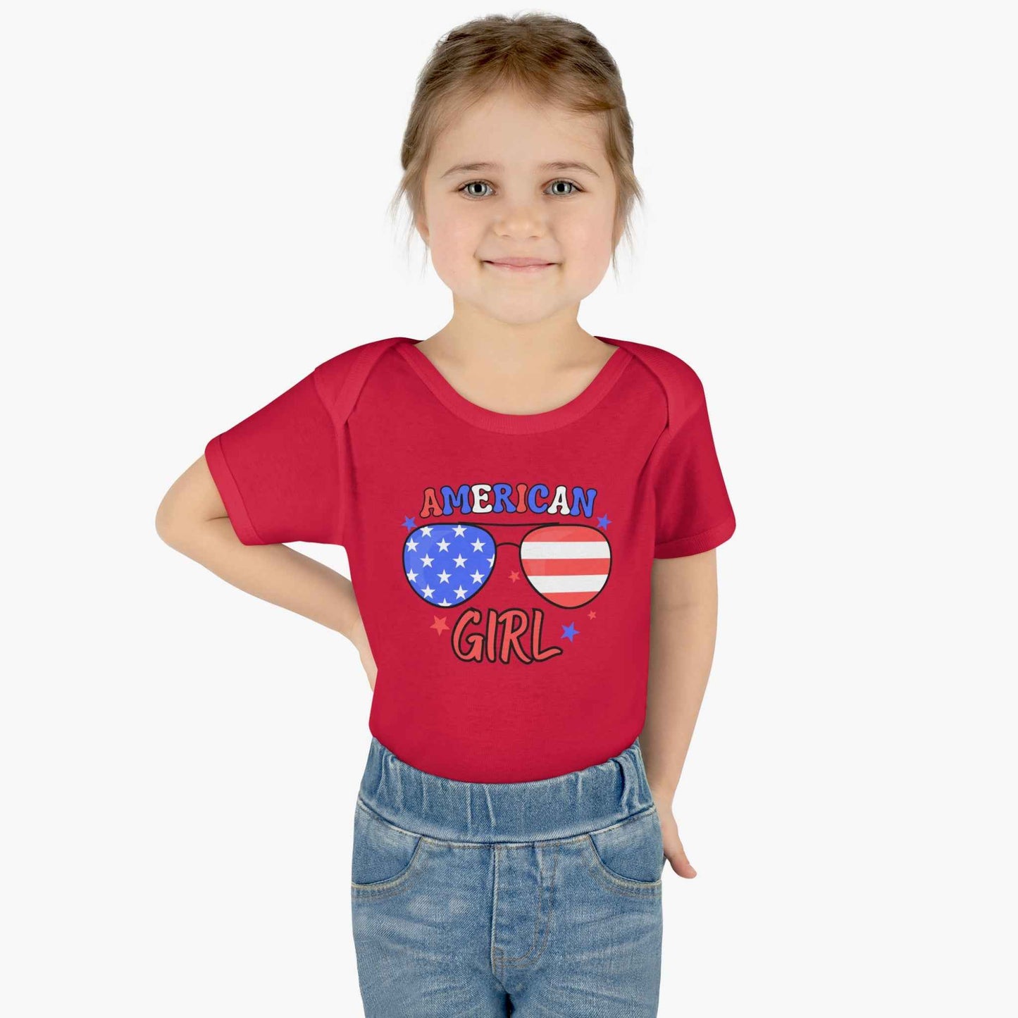 American Girl Infant Bodysuit – Patriotic Baby Outfit
