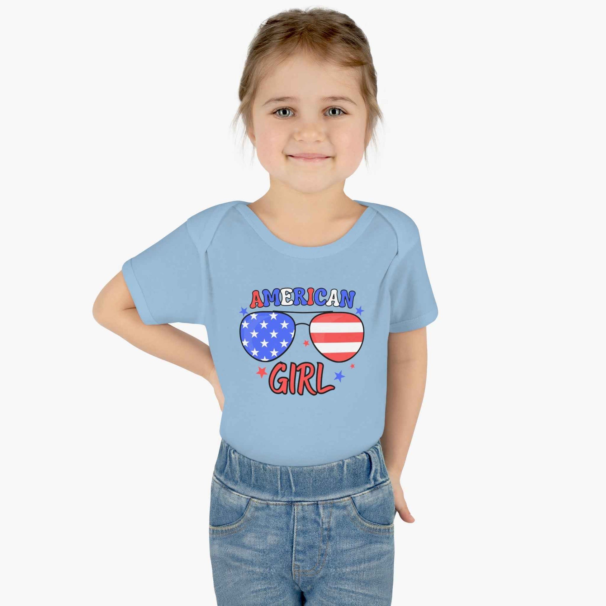 American Girl Infant Bodysuit – Patriotic Baby Outfit