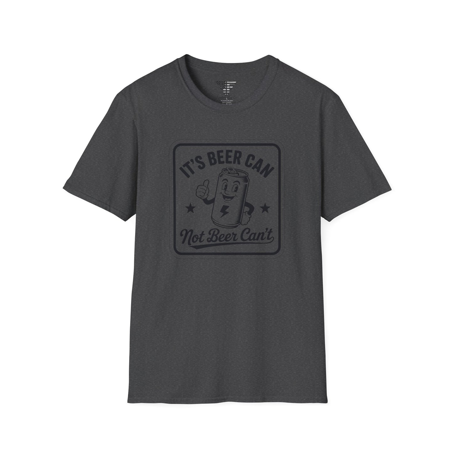 Beer Can Humor T-Shirt, Funny Drinking Shirt, Unisex Tee, Gift for Beer Lovers, Casual Wear, Party Outfit