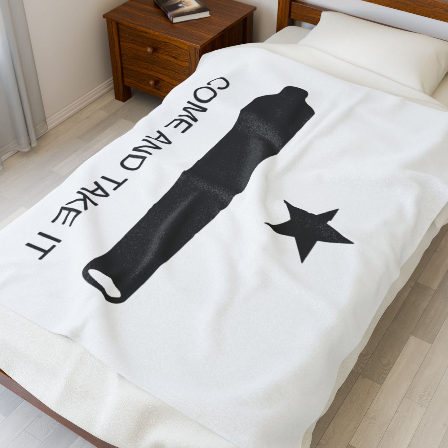 Come and Take It Velveteen Plush Blanket