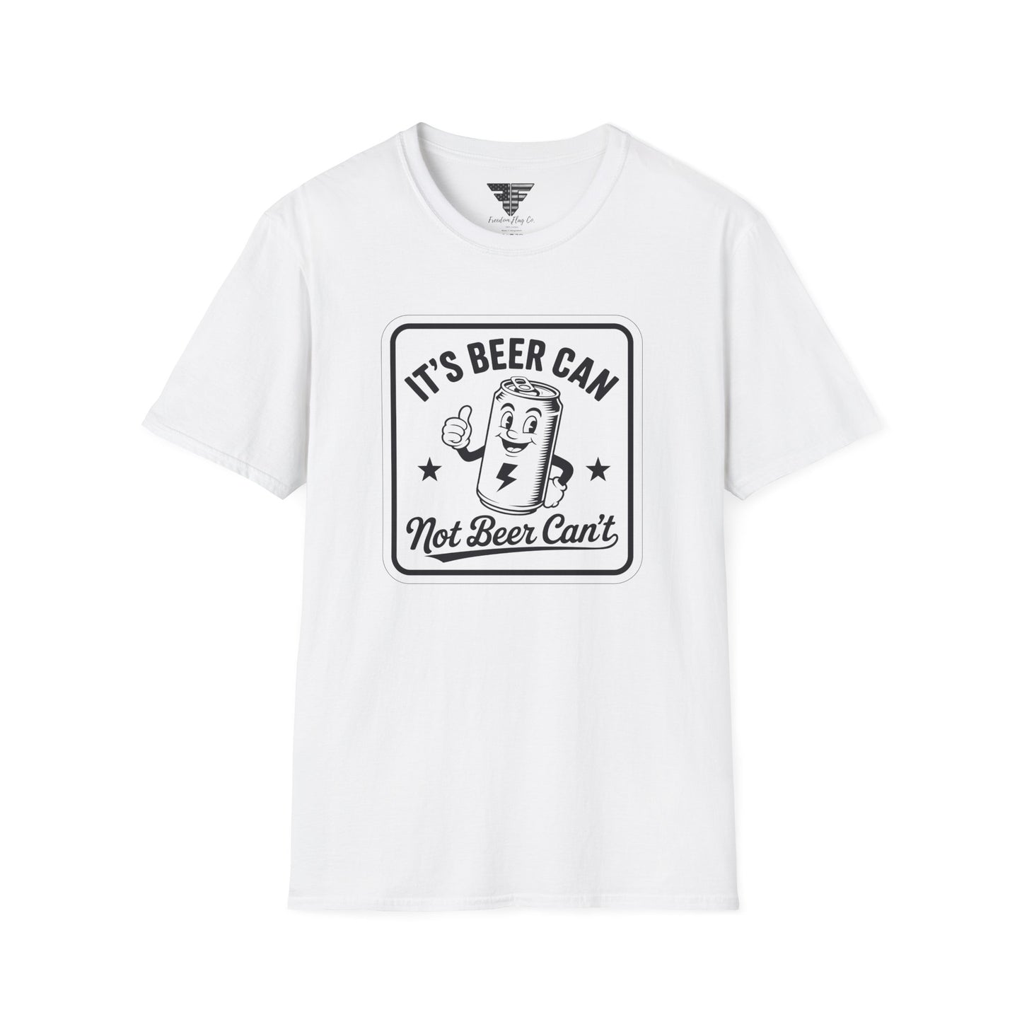 Beer Can Humor T-Shirt, Funny Drinking Shirt, Unisex Tee, Gift for Beer Lovers, Casual Wear, Party Outfit