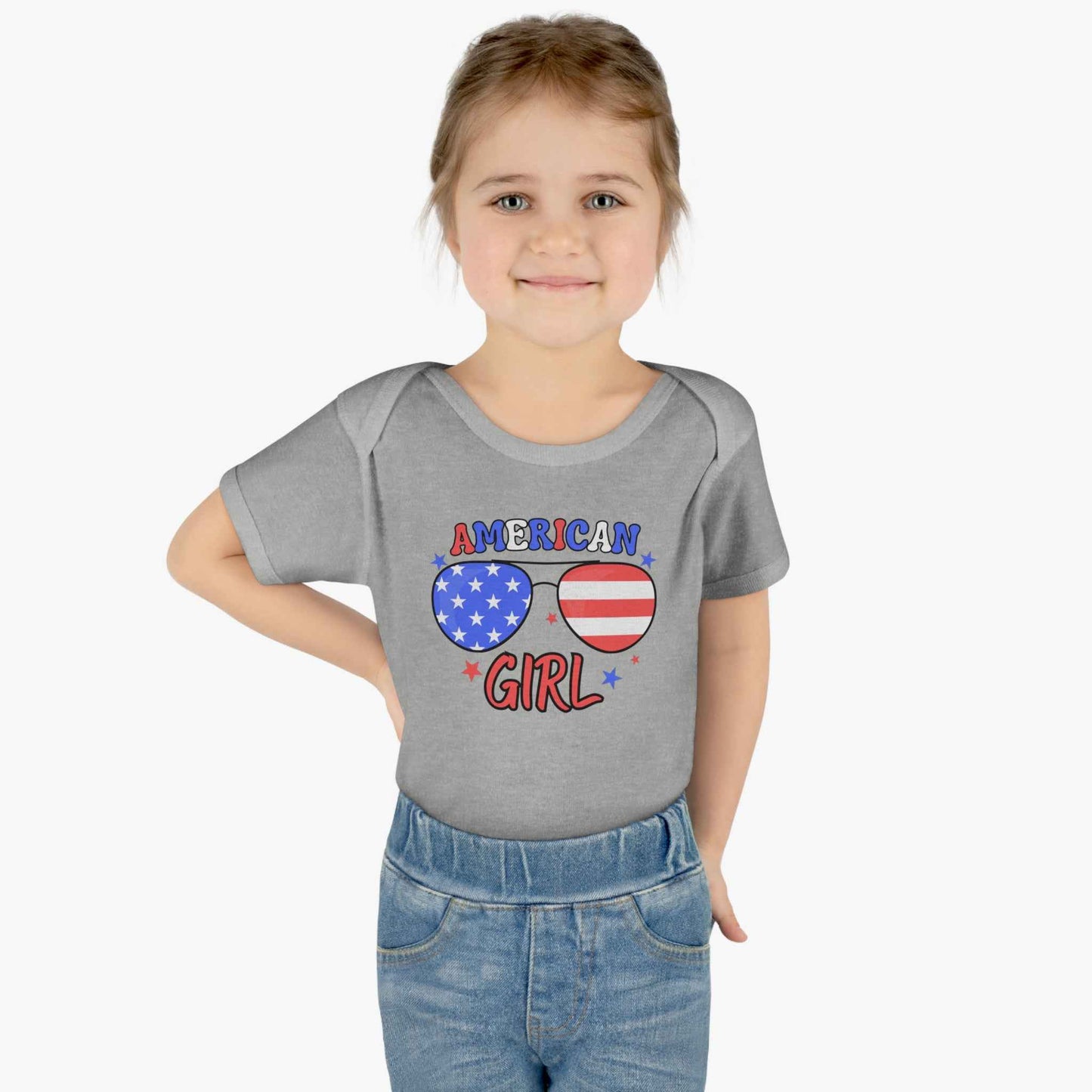 American Girl Infant Bodysuit – Patriotic Baby Outfit