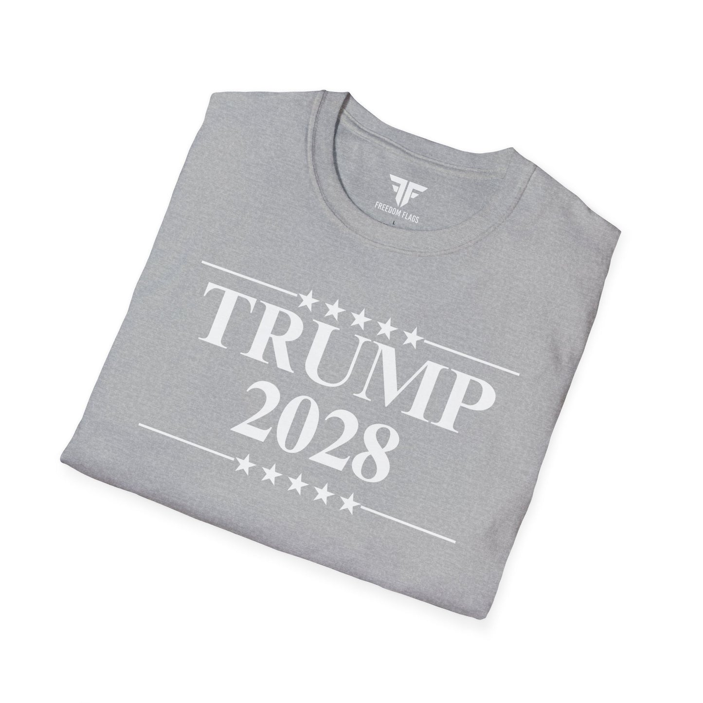 Trump 2028 Unisex Softstyle T-Shirt - Freedom Flag Co.