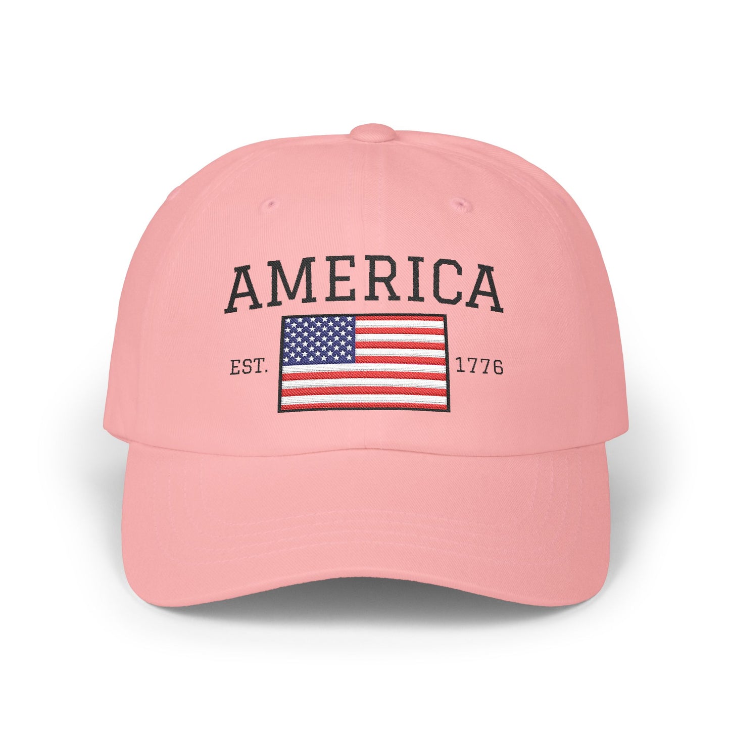 USA Dad Hat – American Flag Embroidered Cap Since 1776 - Freedom Flag Co.