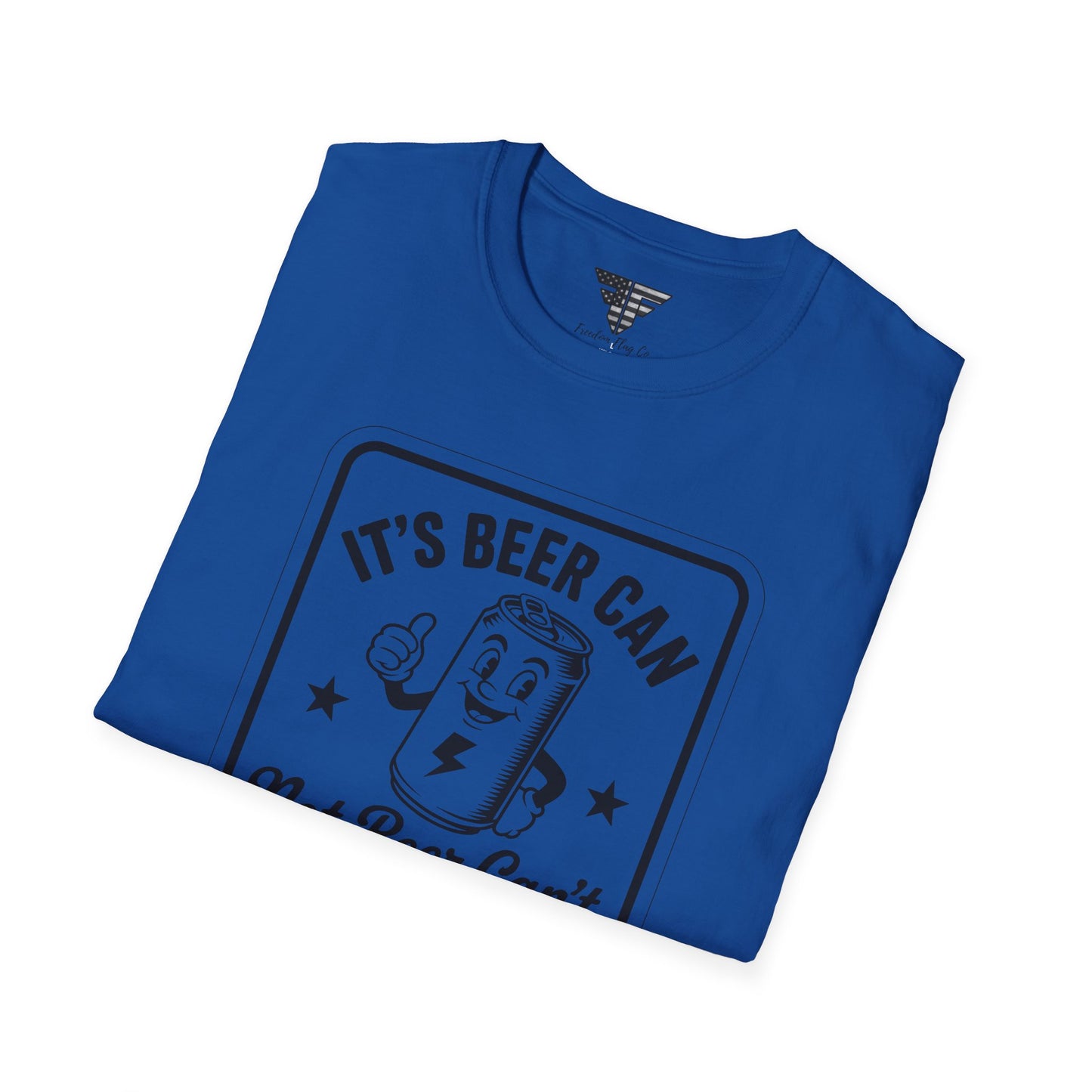 Beer Can Humor T-Shirt, Funny Drinking Shirt, Unisex Tee, Gift for Beer Lovers, Casual Wear, Party Outfit