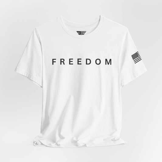 Premium Charlie Kirk Freedom Shirt Unisex | Patriotic Tee w/ Flag Sleeve