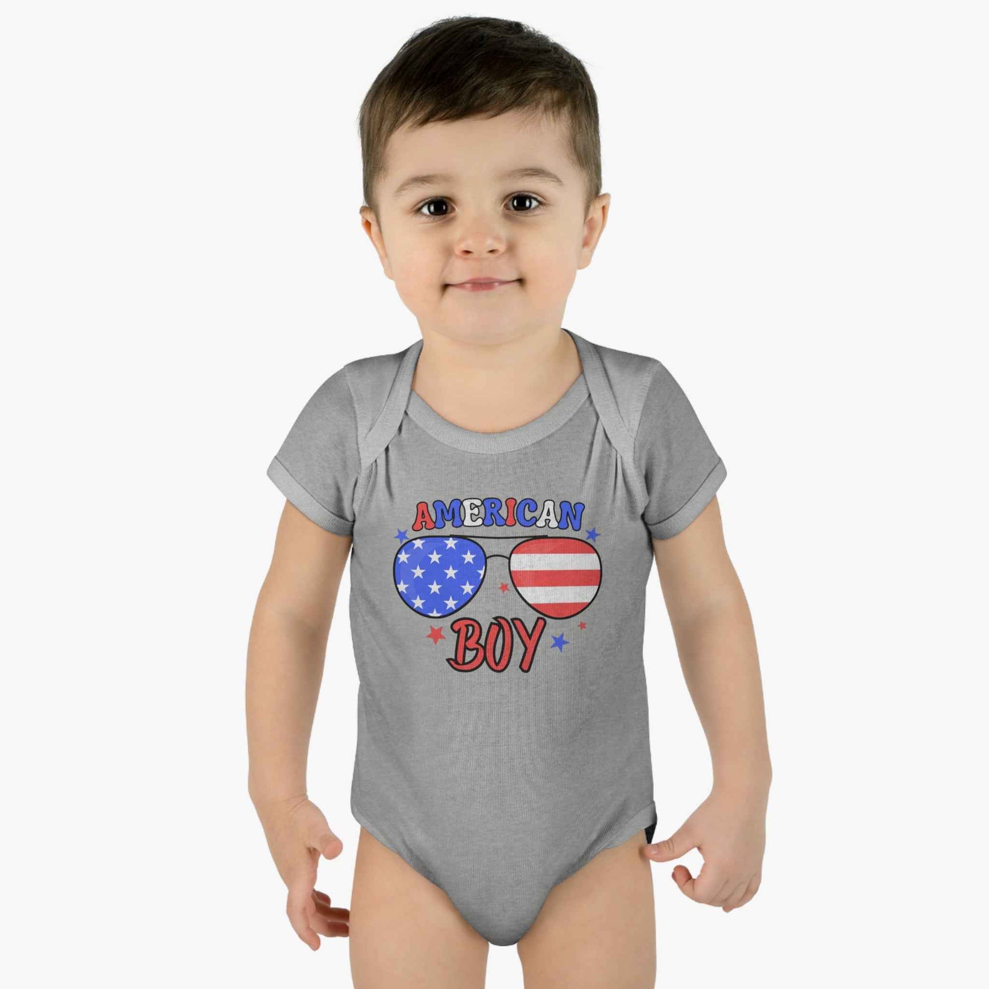 American Boy Infant Bodysuit – Patriotic Baby Outfit