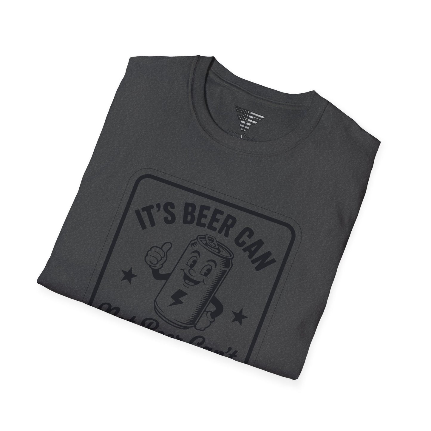 Beer Can Humor T-Shirt, Funny Drinking Shirt, Unisex Tee, Gift for Beer Lovers, Casual Wear, Party Outfit