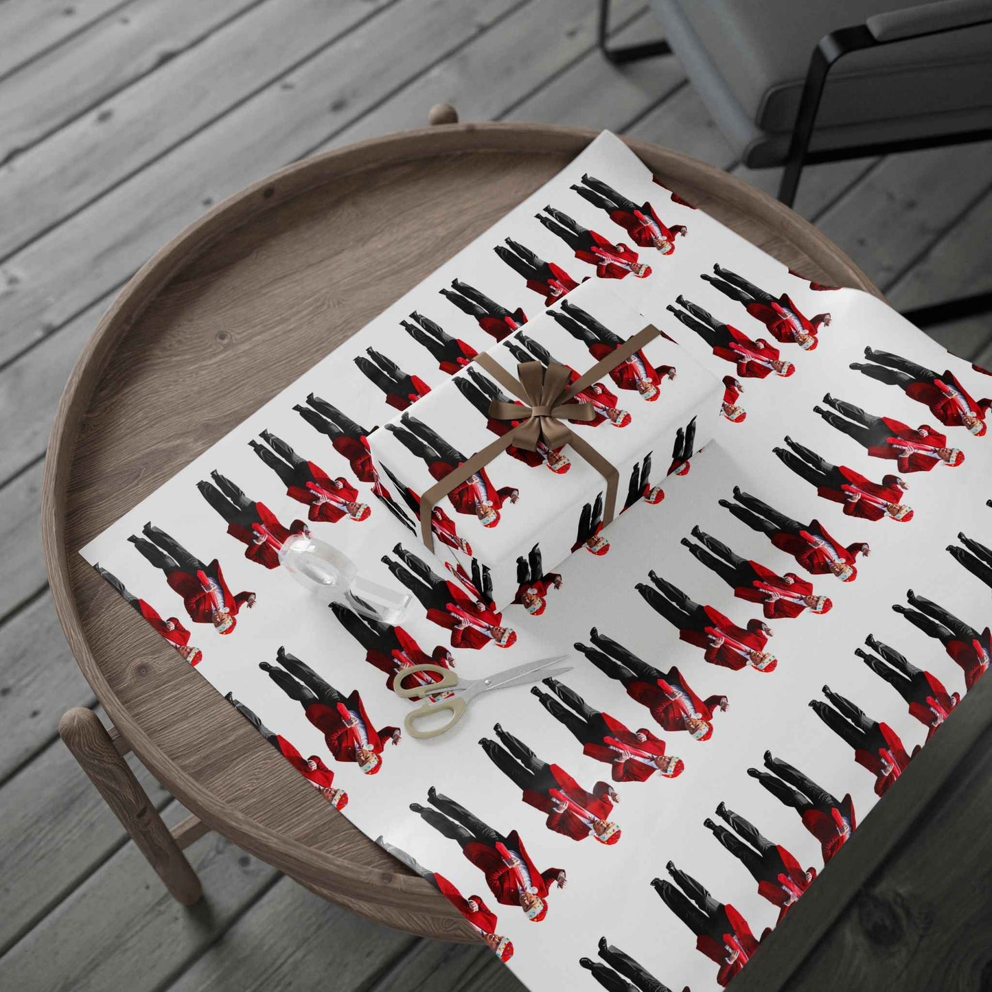 Trump Dancing Wrapping Paper – Funny Patriotic Gift Wrap for Christmas, Birthdays & Holidays | MAGA USA President Gift Paper Roll