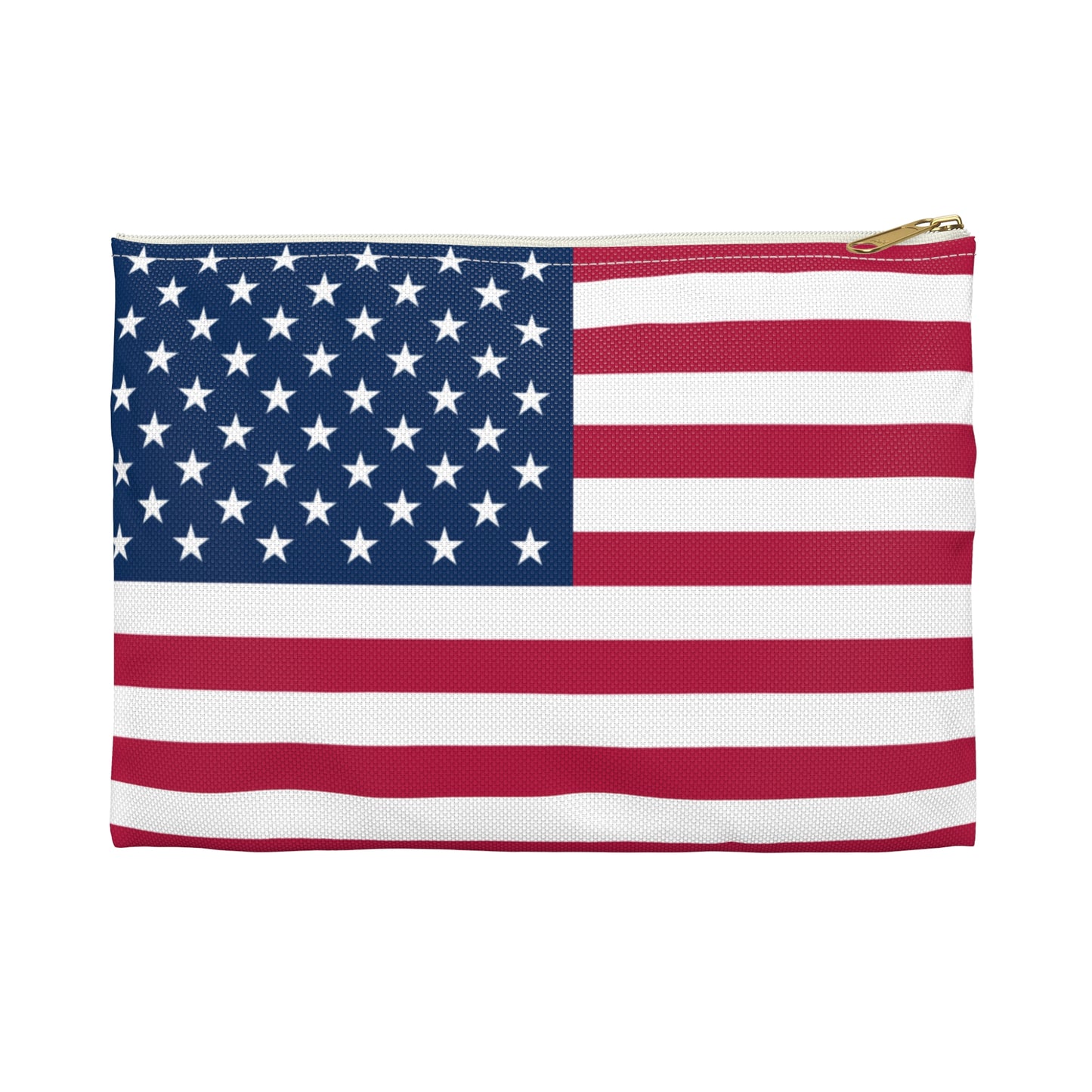 USA Flag Accessory Pouch – Patriotic Makeup Bag, Travel Organizer