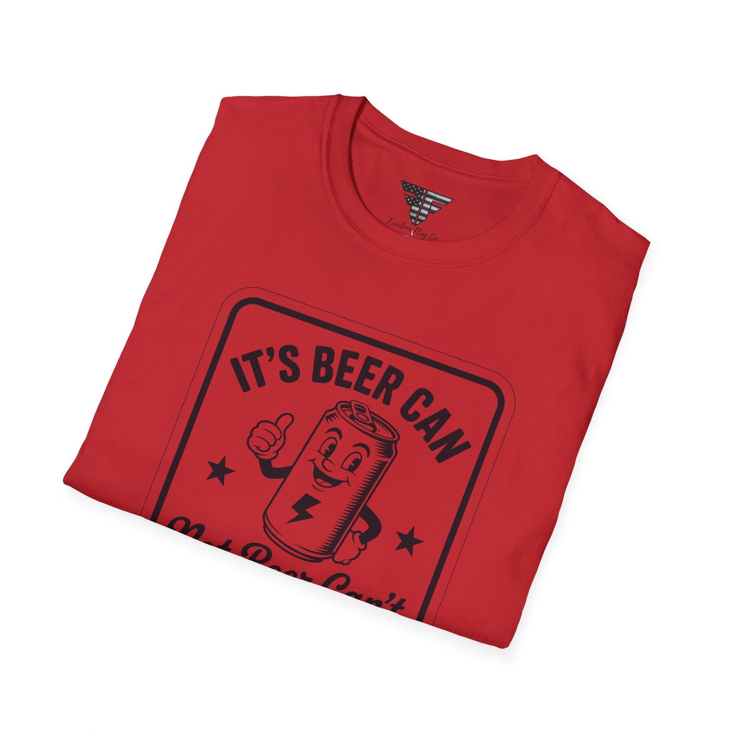 Beer Can Humor T-Shirt, Funny Drinking Shirt, Unisex Tee, Gift for Beer Lovers, Casual Wear, Party Outfit