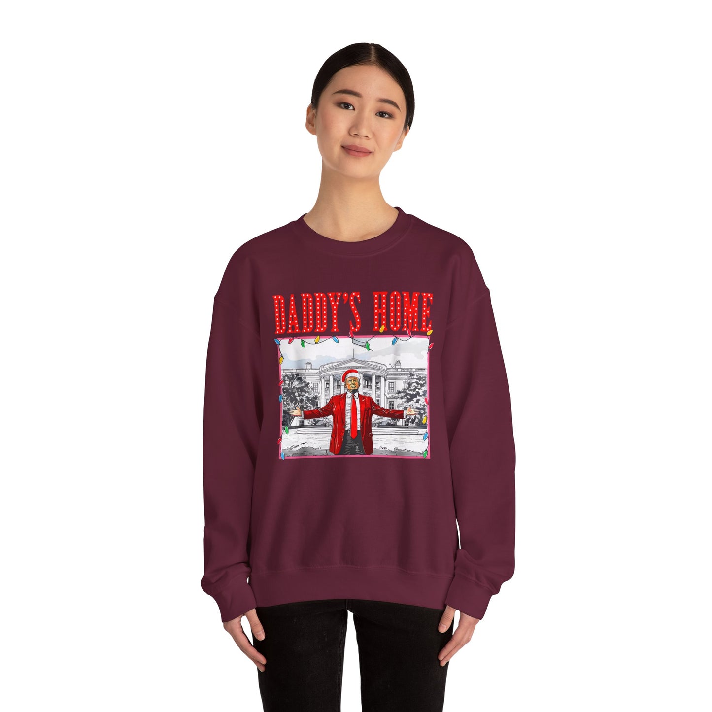 Trump Daddy’s Home Sweatshirt – Unisex Patriotic Hoodie