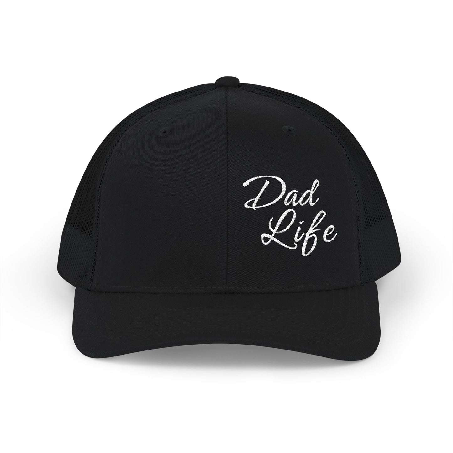 Dad Life Premium Richardson 112 Trucker Cap – Classic Mesh Snapback Hat for Fathers