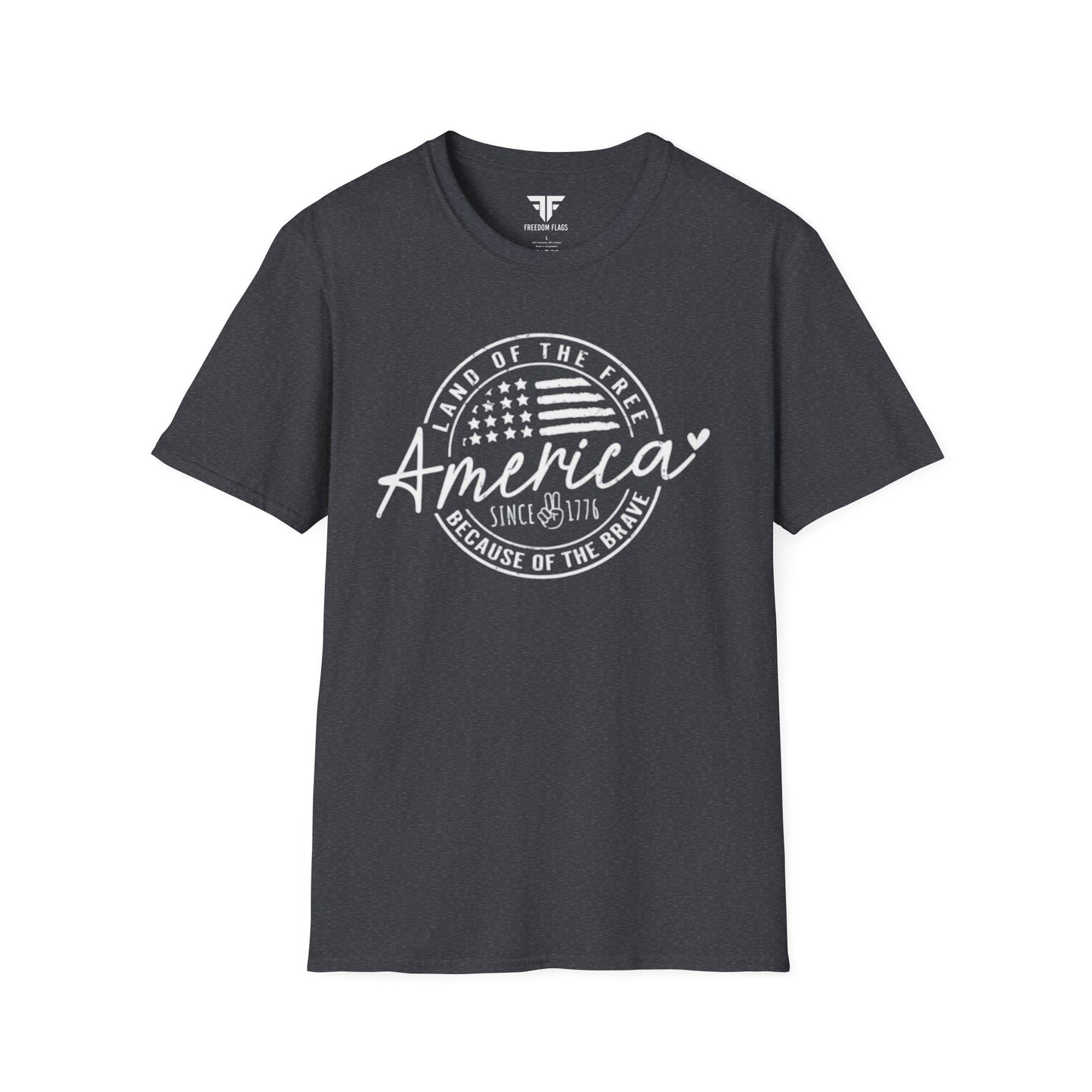 America Since 1776 Unisex Softstyle T-Shirt - Freedom Flag Co.