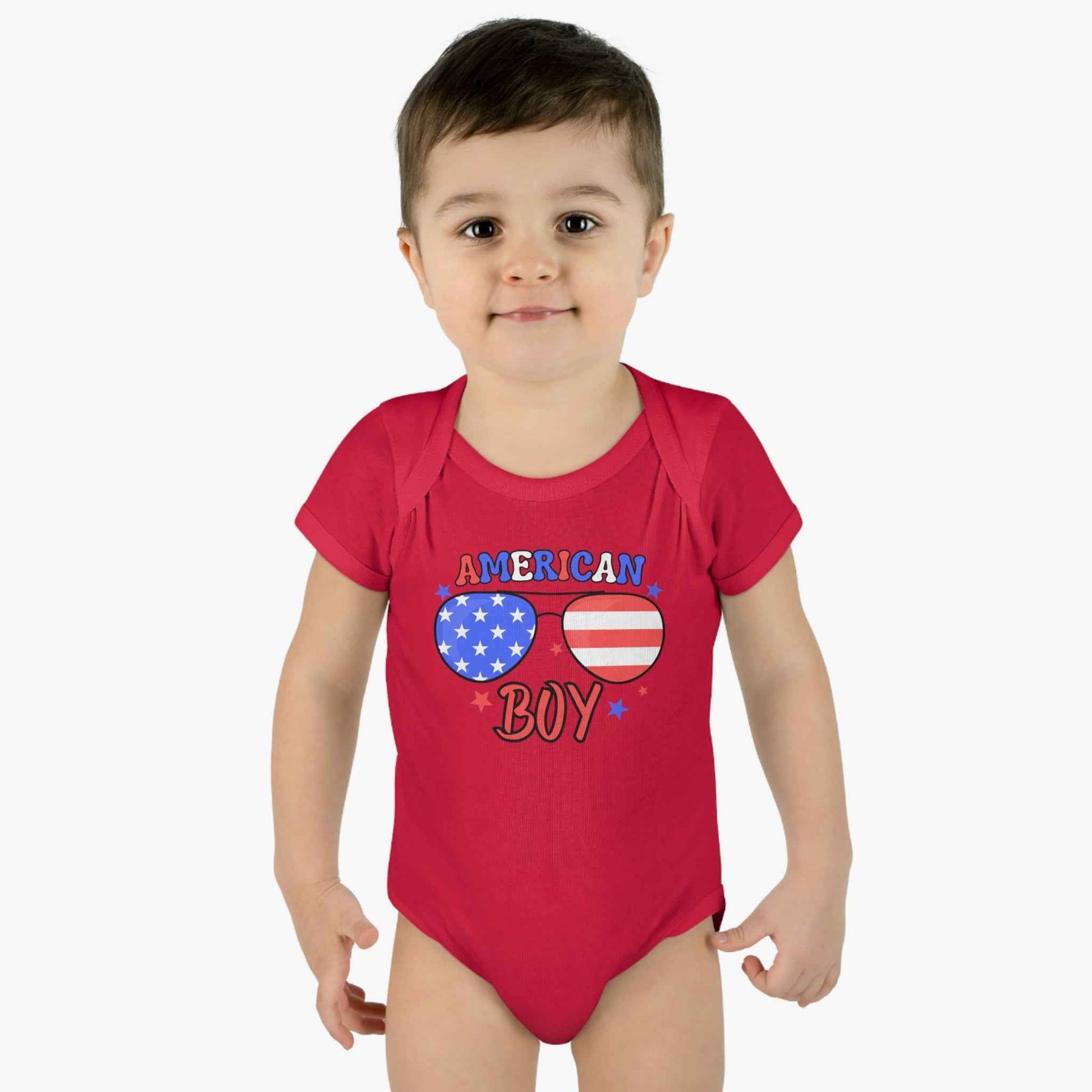 American Boy Infant Bodysuit – Patriotic Baby Outfit
