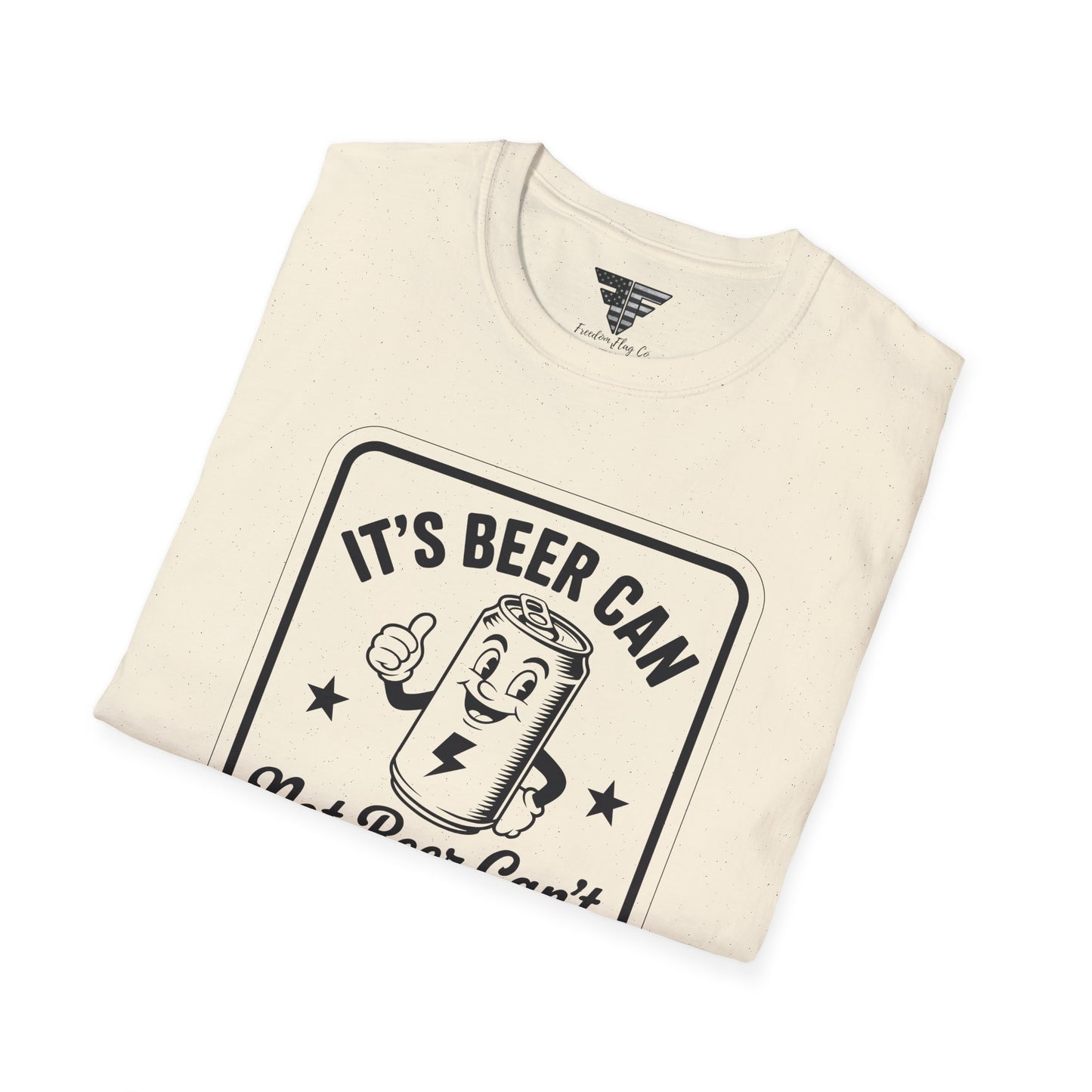Beer Can Humor T-Shirt, Funny Drinking Shirt, Unisex Tee, Gift for Beer Lovers, Casual Wear, Party Outfit