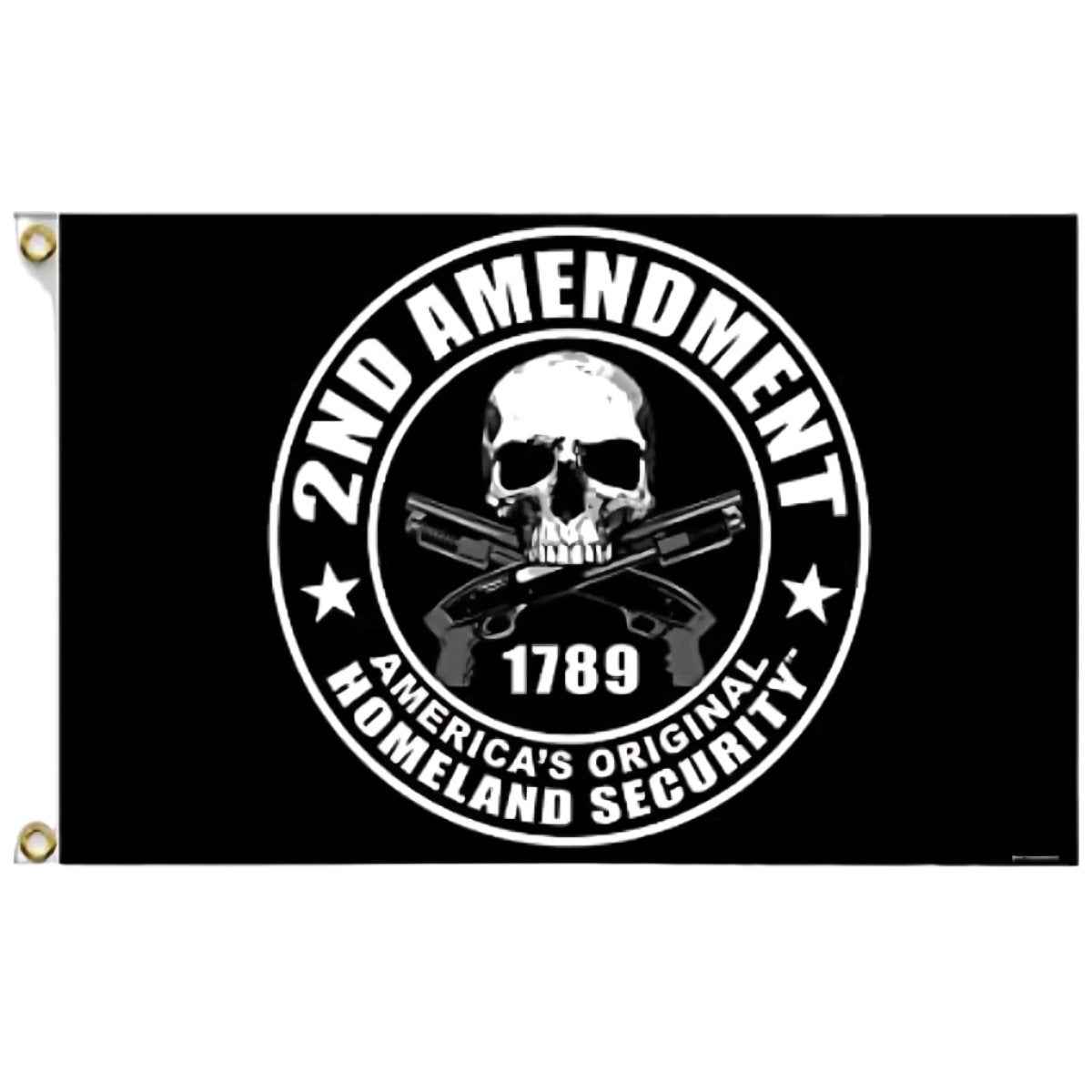 2nd Amendment America's Original Homeland Security Polyester 3x5 Foot Flag