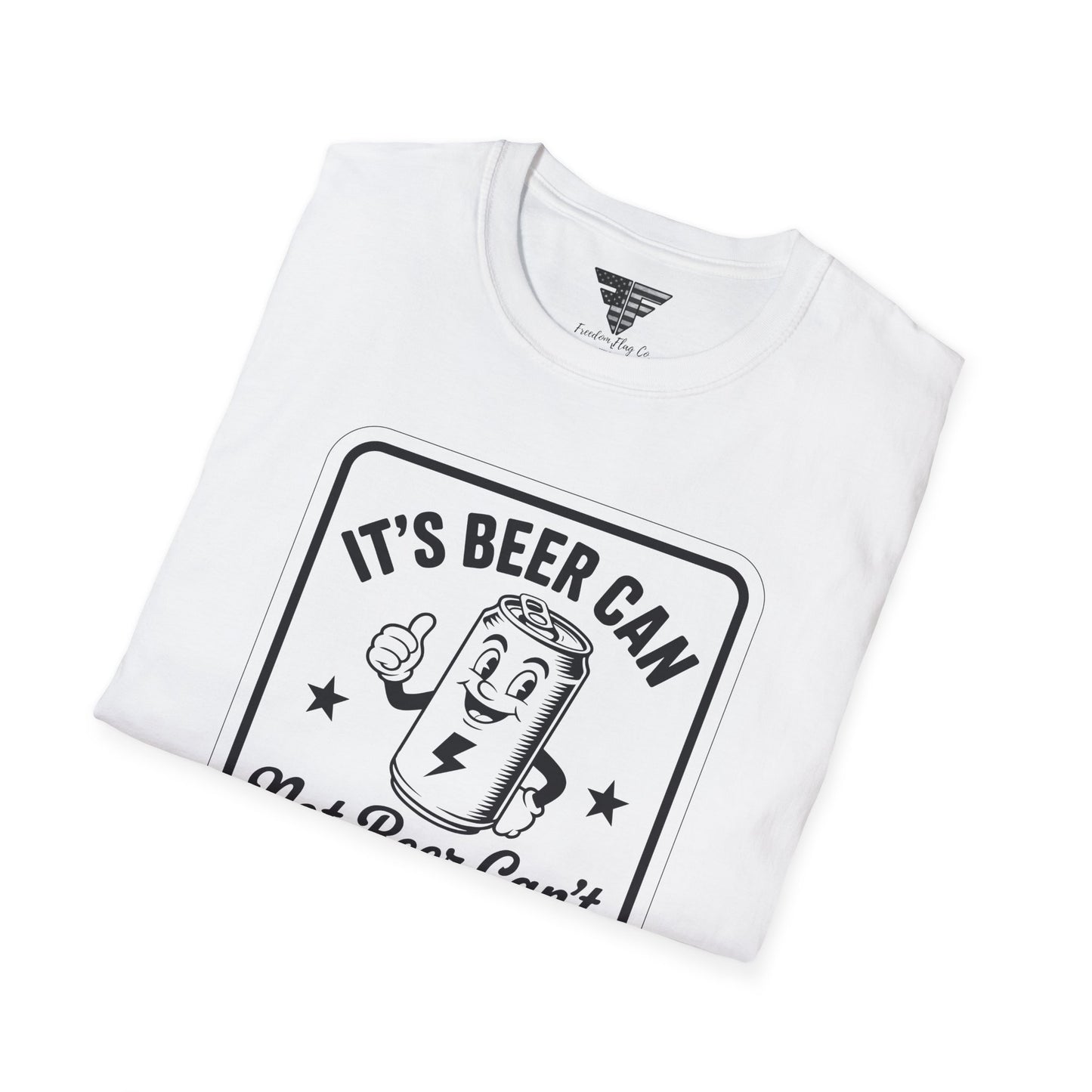 Beer Can Humor T-Shirt, Funny Drinking Shirt, Unisex Tee, Gift for Beer Lovers, Casual Wear, Party Outfit