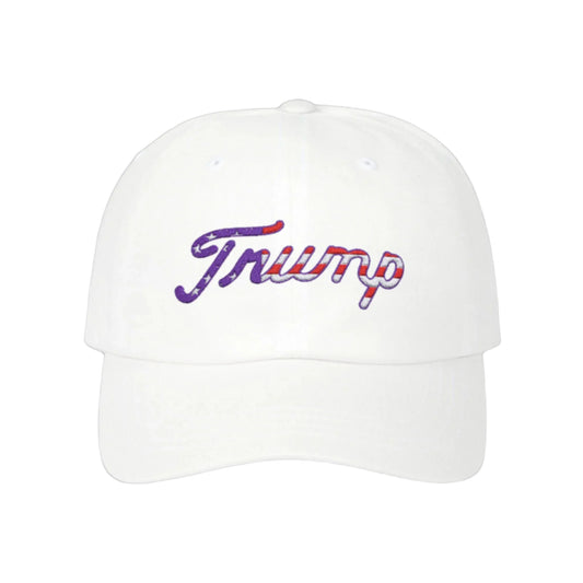 White - Trump 2024 Low Profile Golf Cap – Classic Style Hat for True Patriots