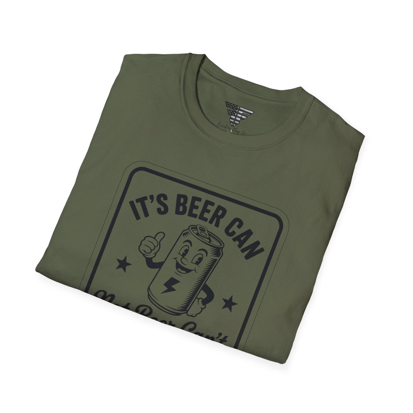 Beer Can Humor T-Shirt, Funny Drinking Shirt, Unisex Tee, Gift for Beer Lovers, Casual Wear, Party Outfit