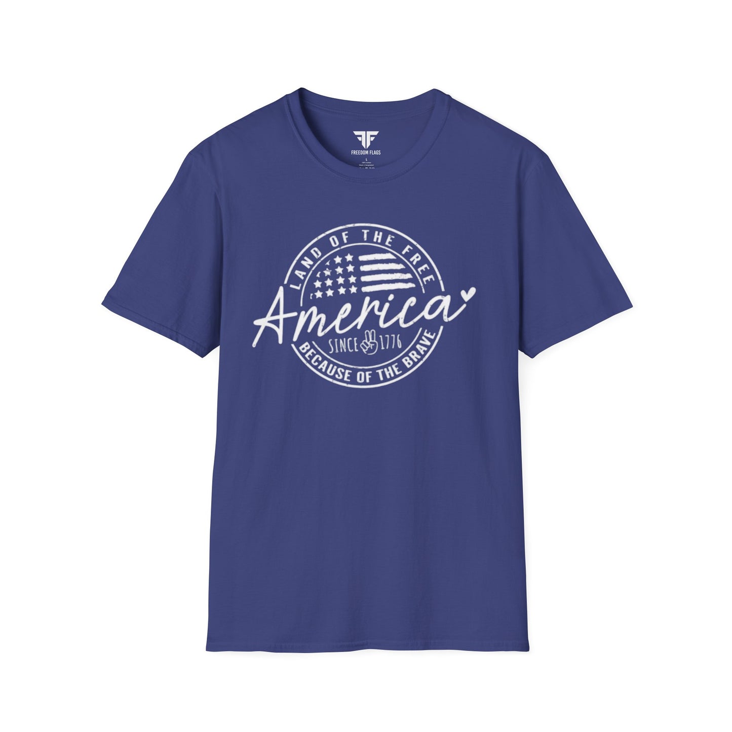 America Since 1776 Unisex Softstyle T-Shirt - Freedom Flag Co.