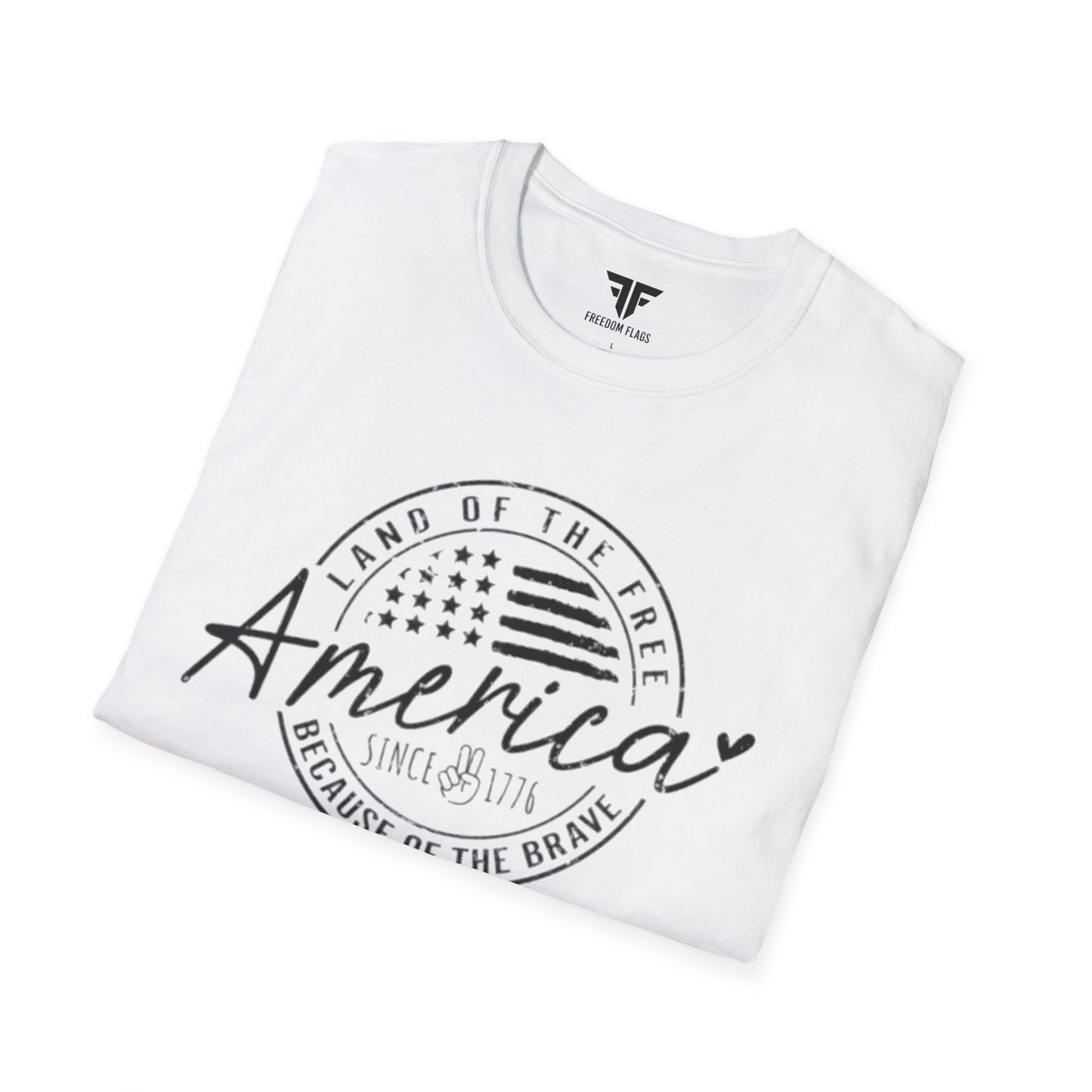 America Since 1776 Unisex Softstyle T-Shirt - Freedom Flag Co.