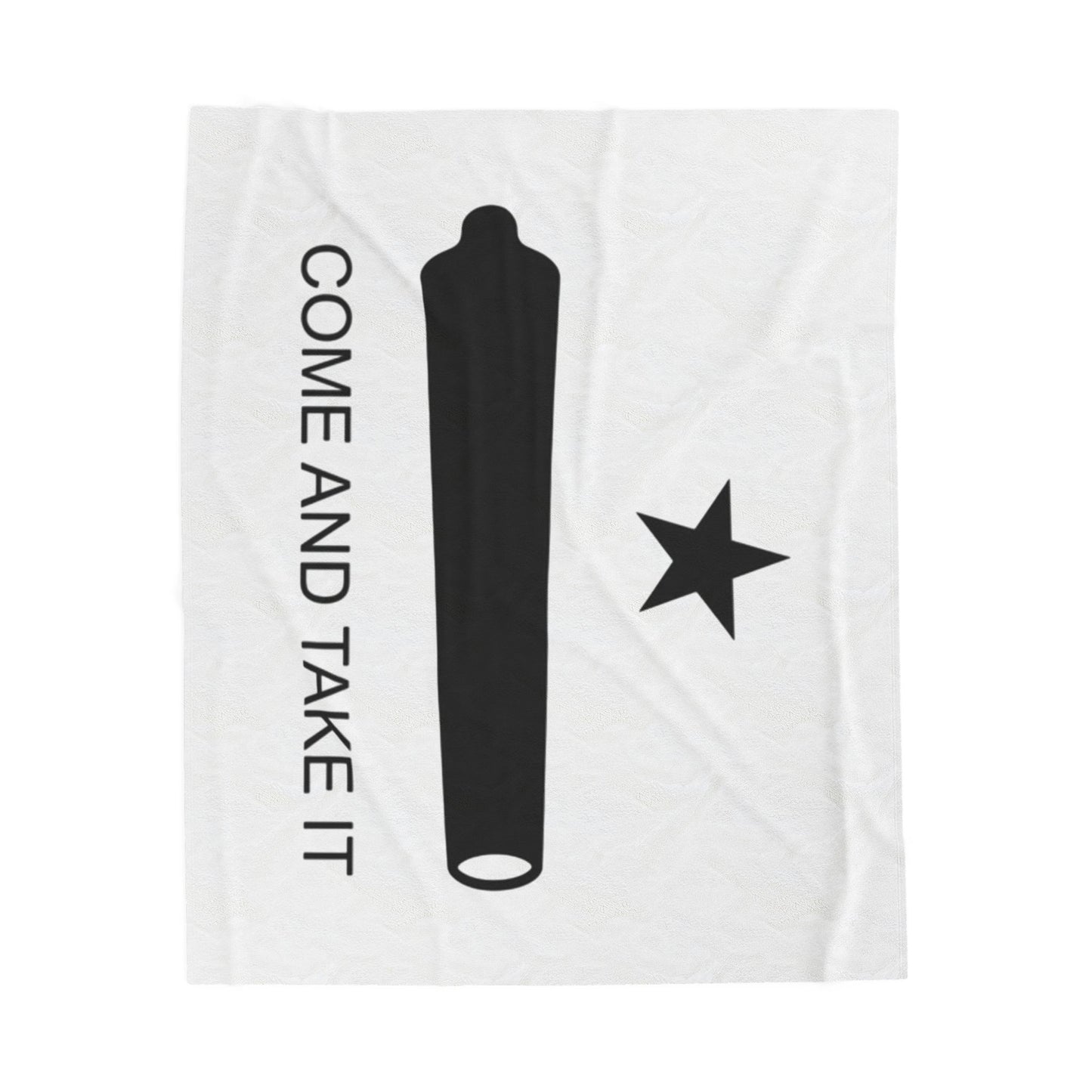 Come and Take It Velveteen Plush Blanket