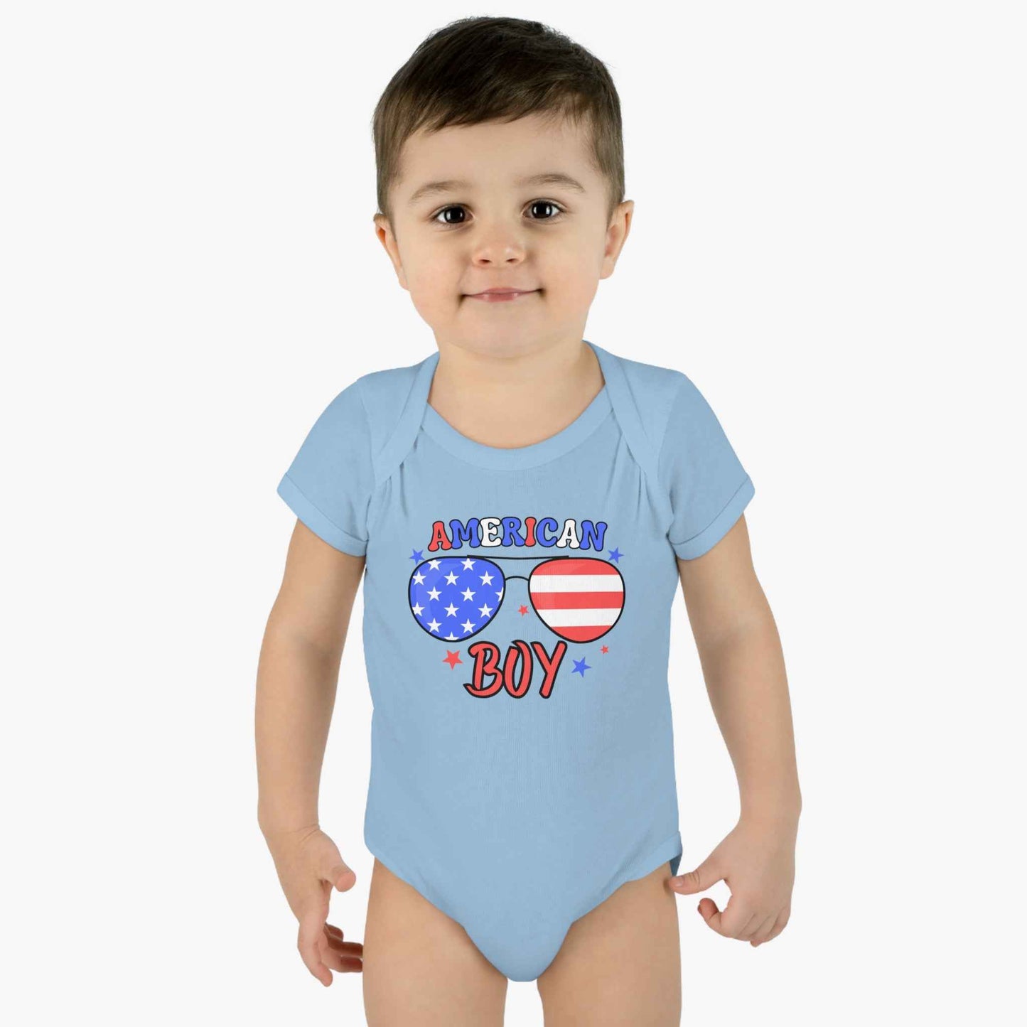 American Boy Infant Bodysuit – Patriotic Baby Outfit