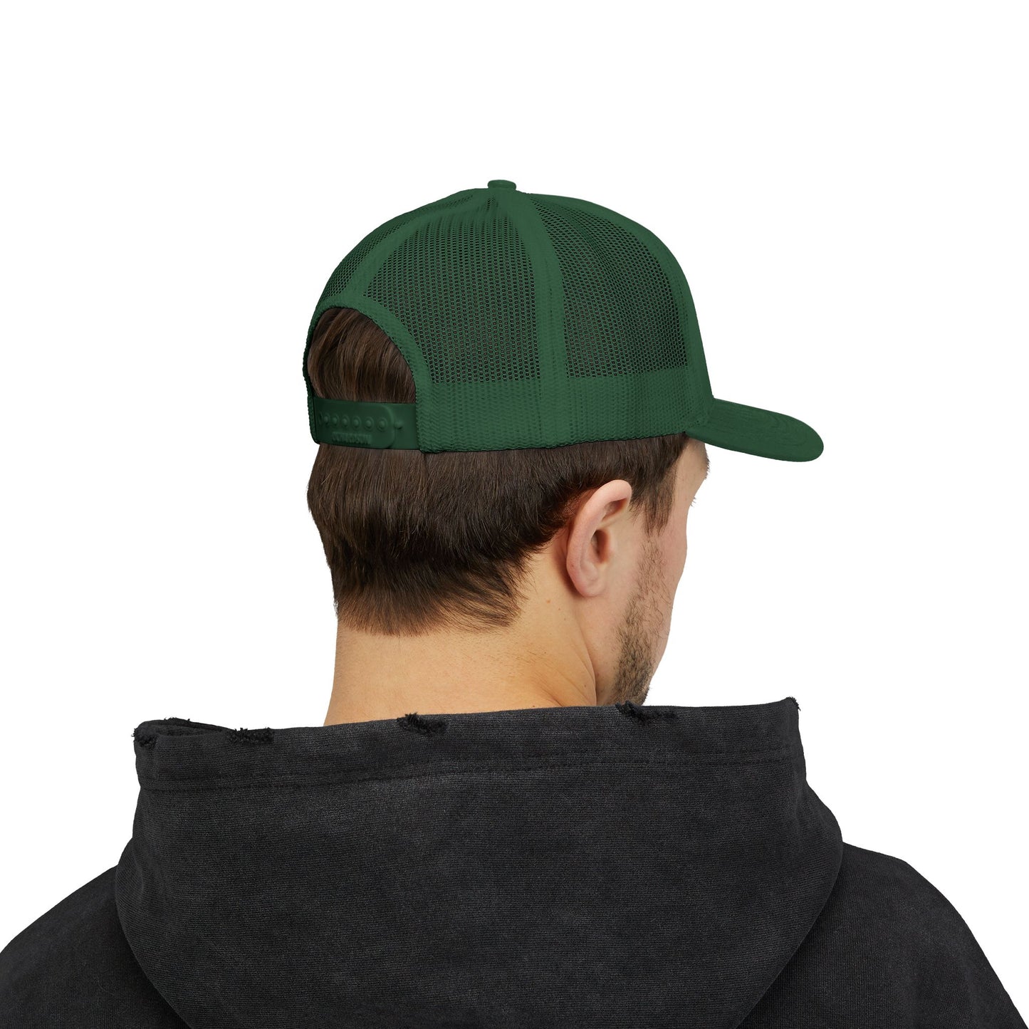 Blue Collar Degenerate Trucker Hat – Snapback Mesh Cap for Hardworking Americans