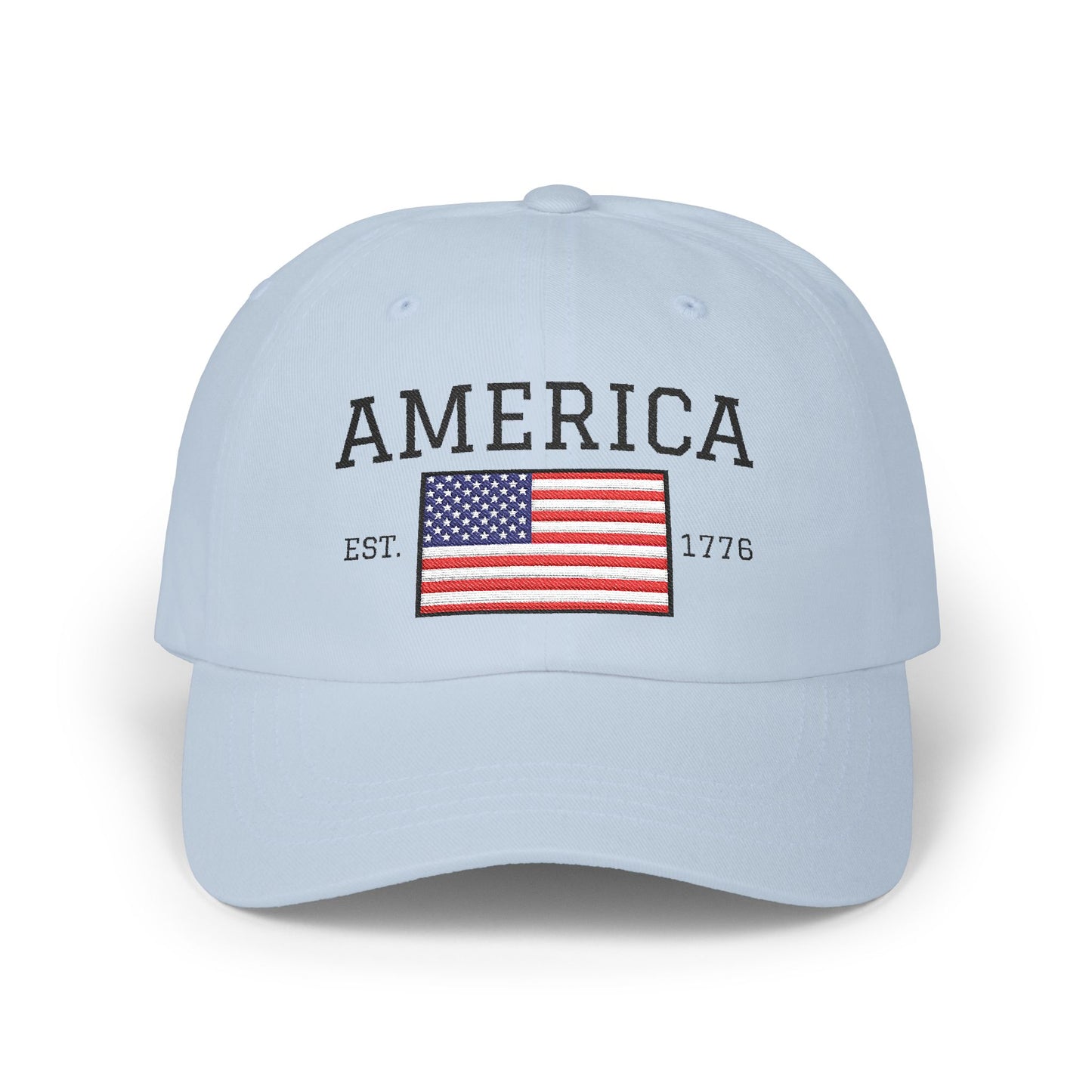 USA Dad Hat – American Flag Embroidered Cap Since 1776 - Freedom Flag Co.