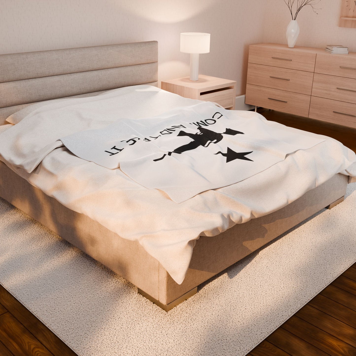 AR-15 Come and Take It Velveteen Plush Blanket – Patriotic Gun Rights Throw, Soft Cozy Couch & Bed Blanket