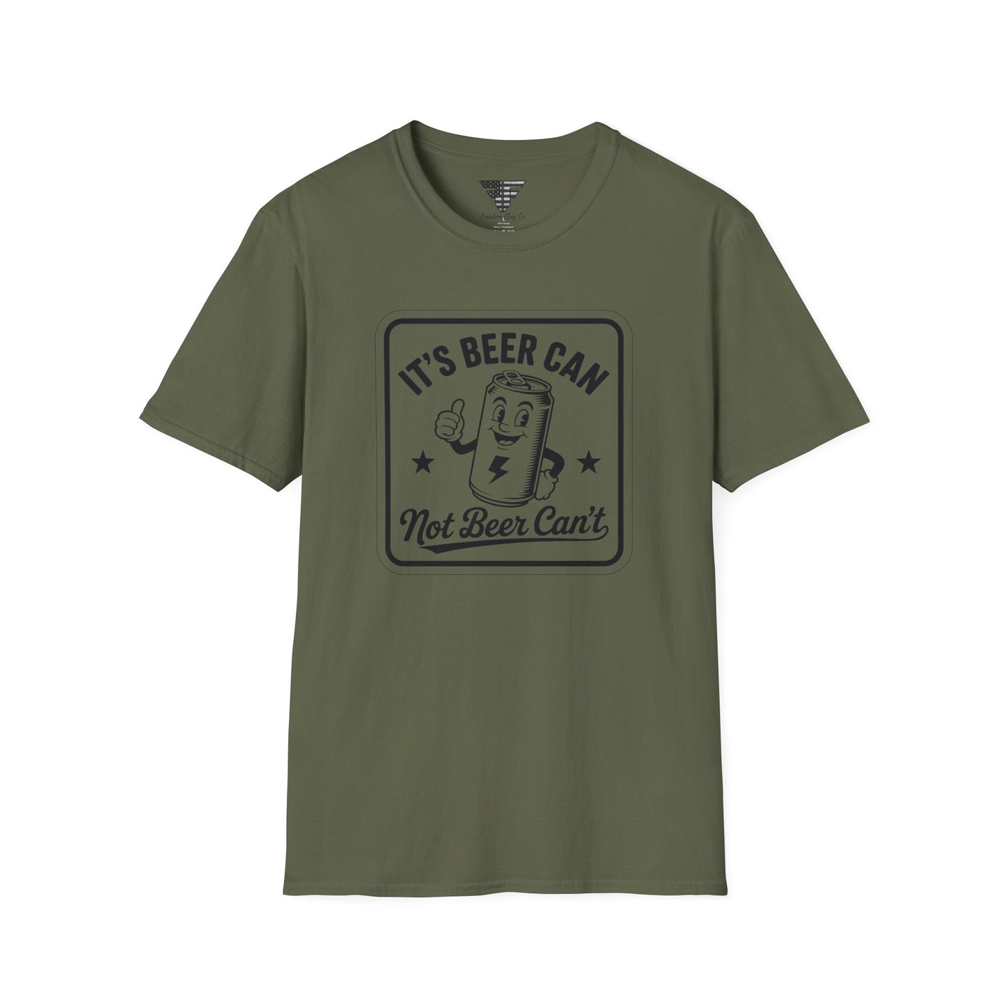 Beer Can Humor T-Shirt, Funny Drinking Shirt, Unisex Tee, Gift for Beer Lovers, Casual Wear, Party Outfit