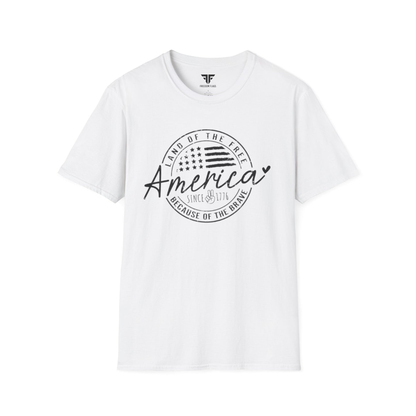 America Since 1776 Unisex Softstyle T-Shirt - Freedom Flag Co.
