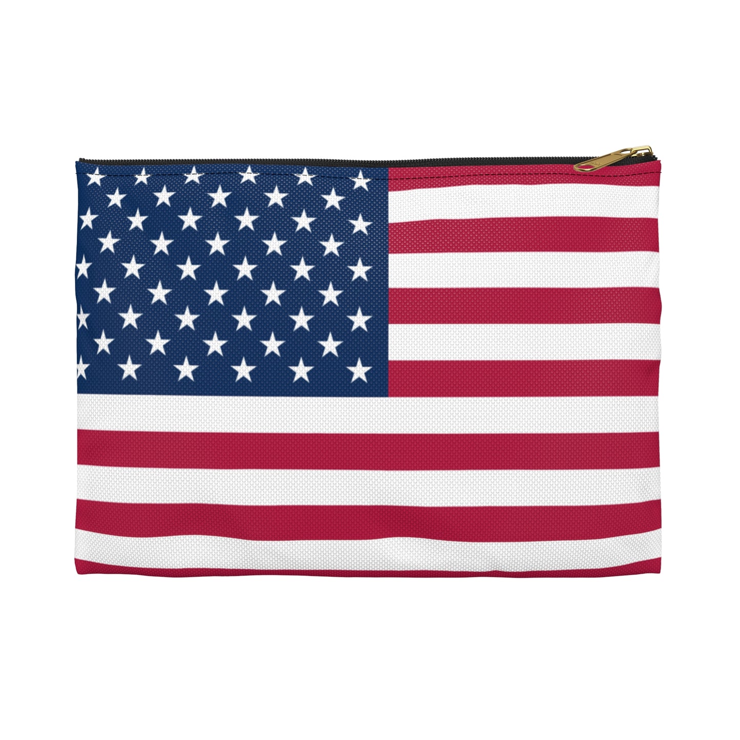 USA Flag Accessory Pouch – Patriotic Makeup Bag, Travel Organizer