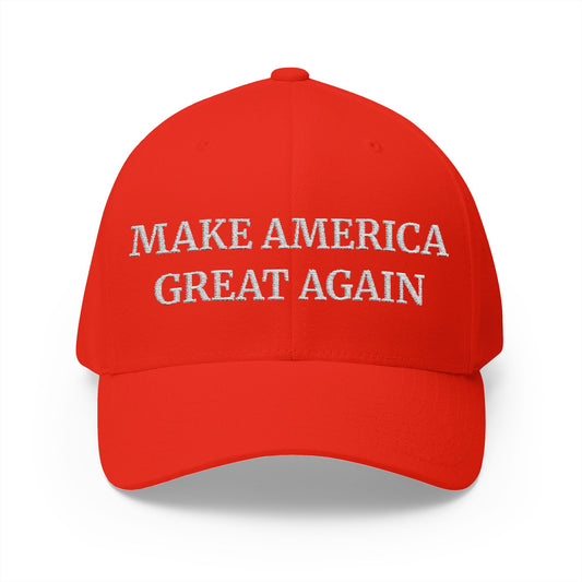 Trump 45-47 MAGA Flexfit Cap – Make America Great Again Hat - Freedom Flag Co.