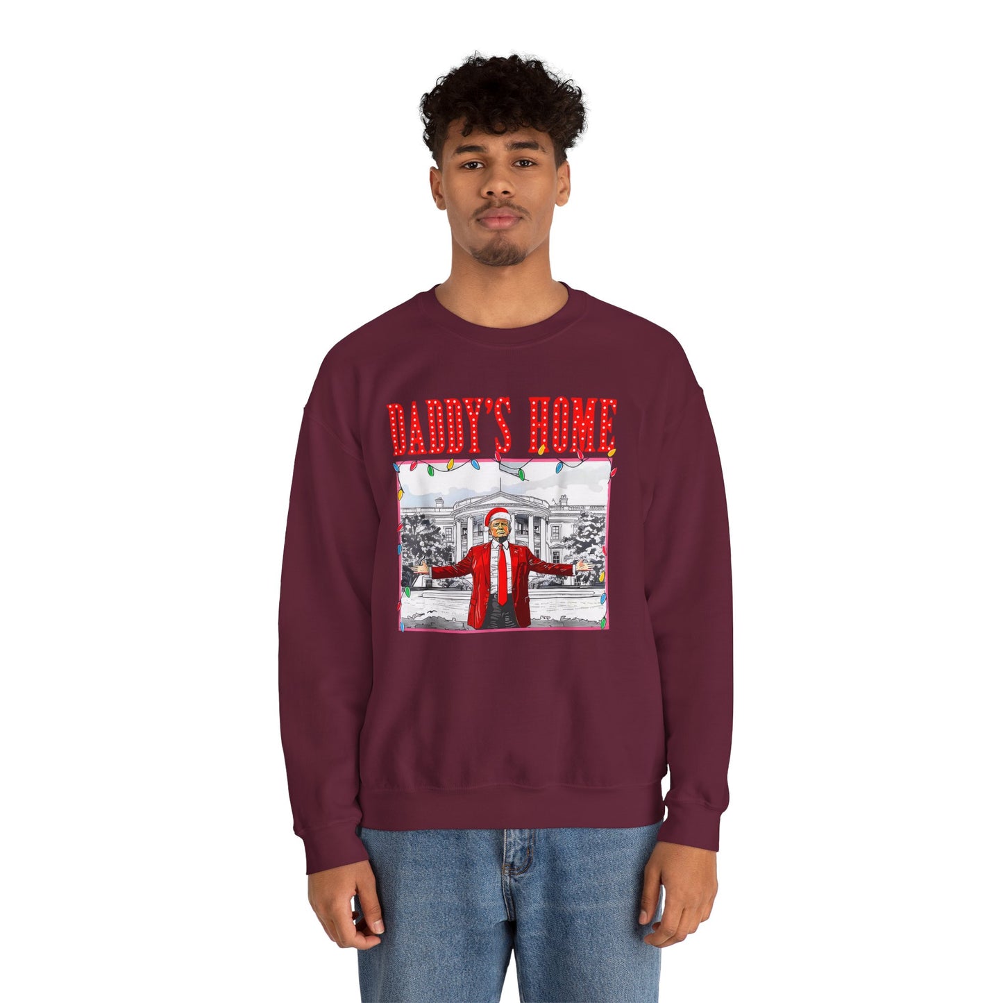 Trump Daddy’s Home Sweatshirt – Unisex Patriotic Hoodie