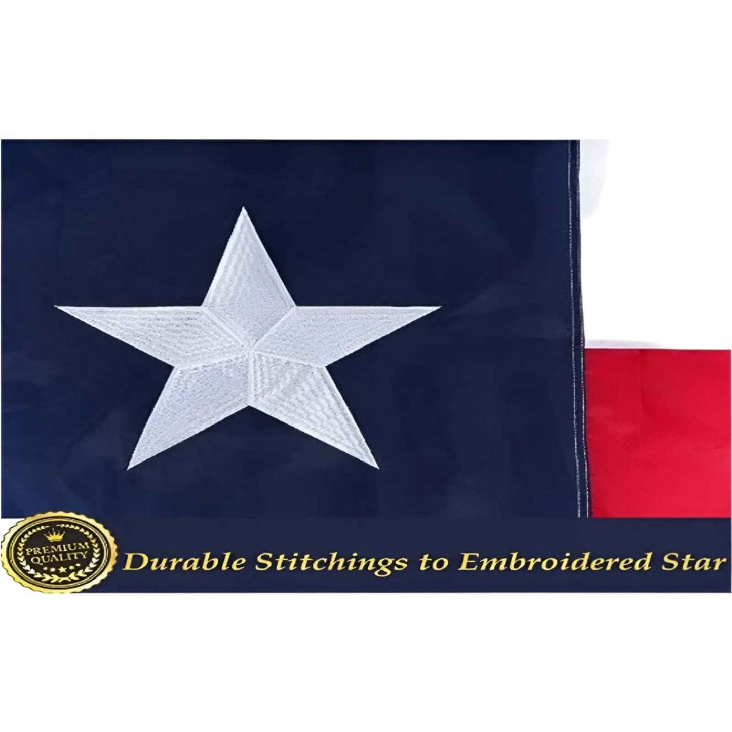 Texas Flag Embroidered – Available in Multiple Sizes