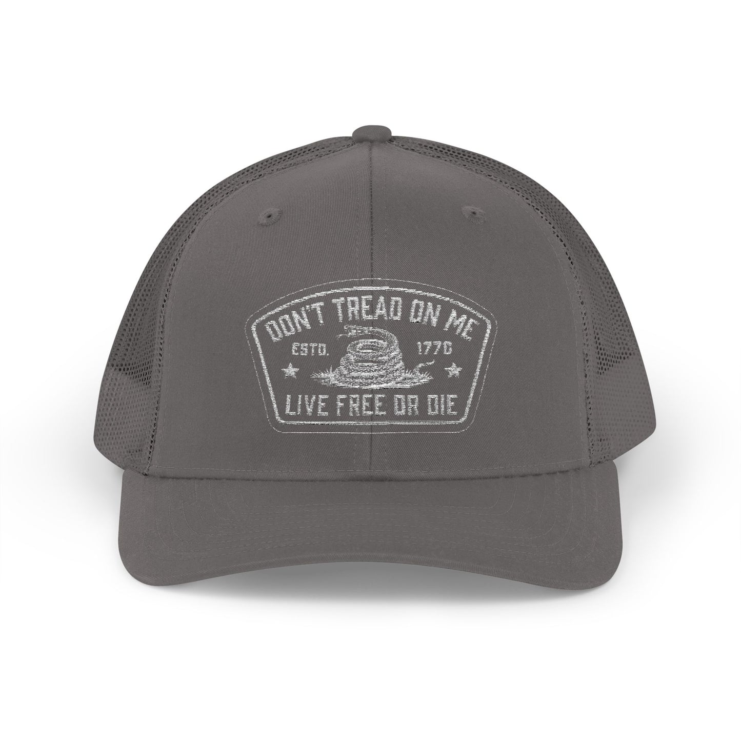 Live Free or Die Trucker Hat – Patriotic Snapback Mesh Cap
