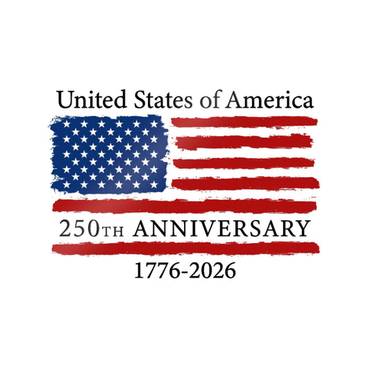 USA 250th Anniversary Vinyl Decal Sticker – 1776–2026 Patriotic Window & Car Decal