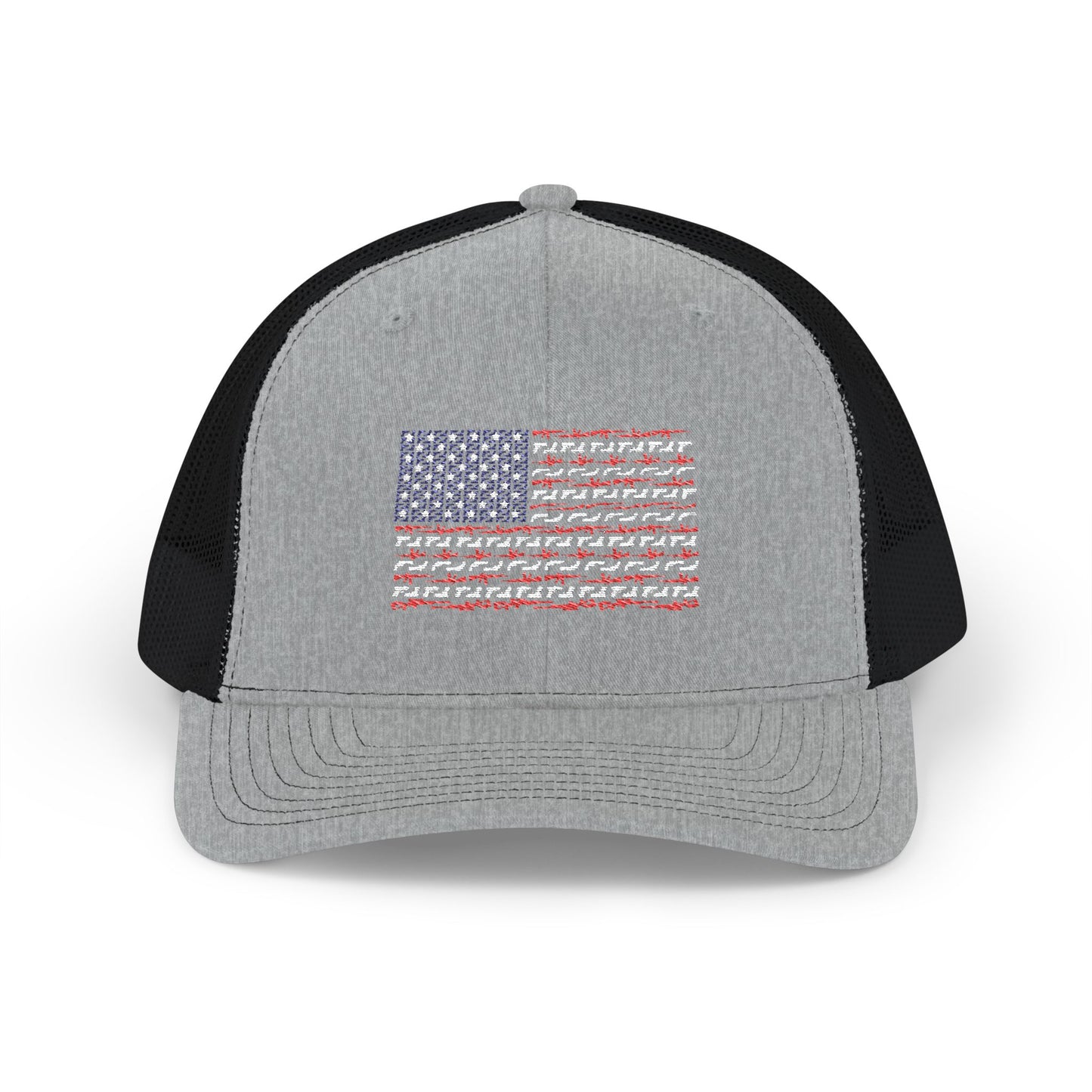 Freedom Loaded Premium Cap – Richardson 112 Patriotic USA Flag Gun Design
