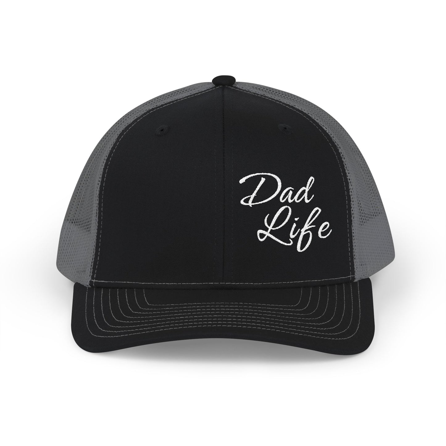 Dad Life Premium Richardson 112 Trucker Cap – Classic Mesh Snapback Hat for Fathers