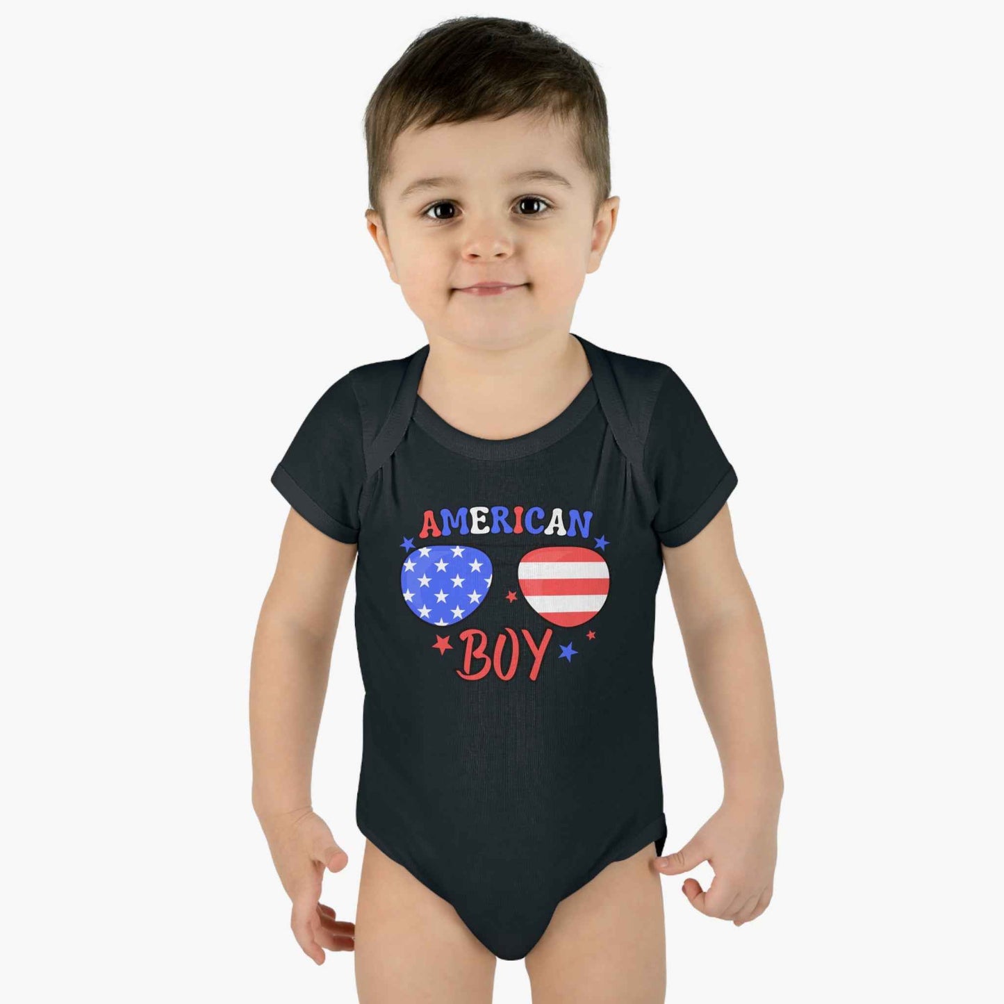 American Boy Infant Bodysuit – Patriotic Baby Outfit