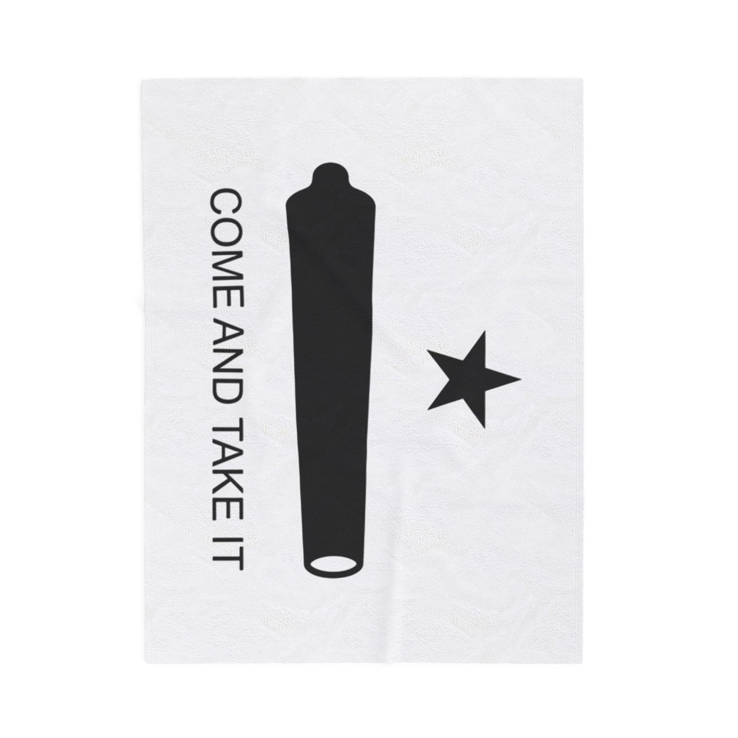 Come and Take It Velveteen Plush Blanket