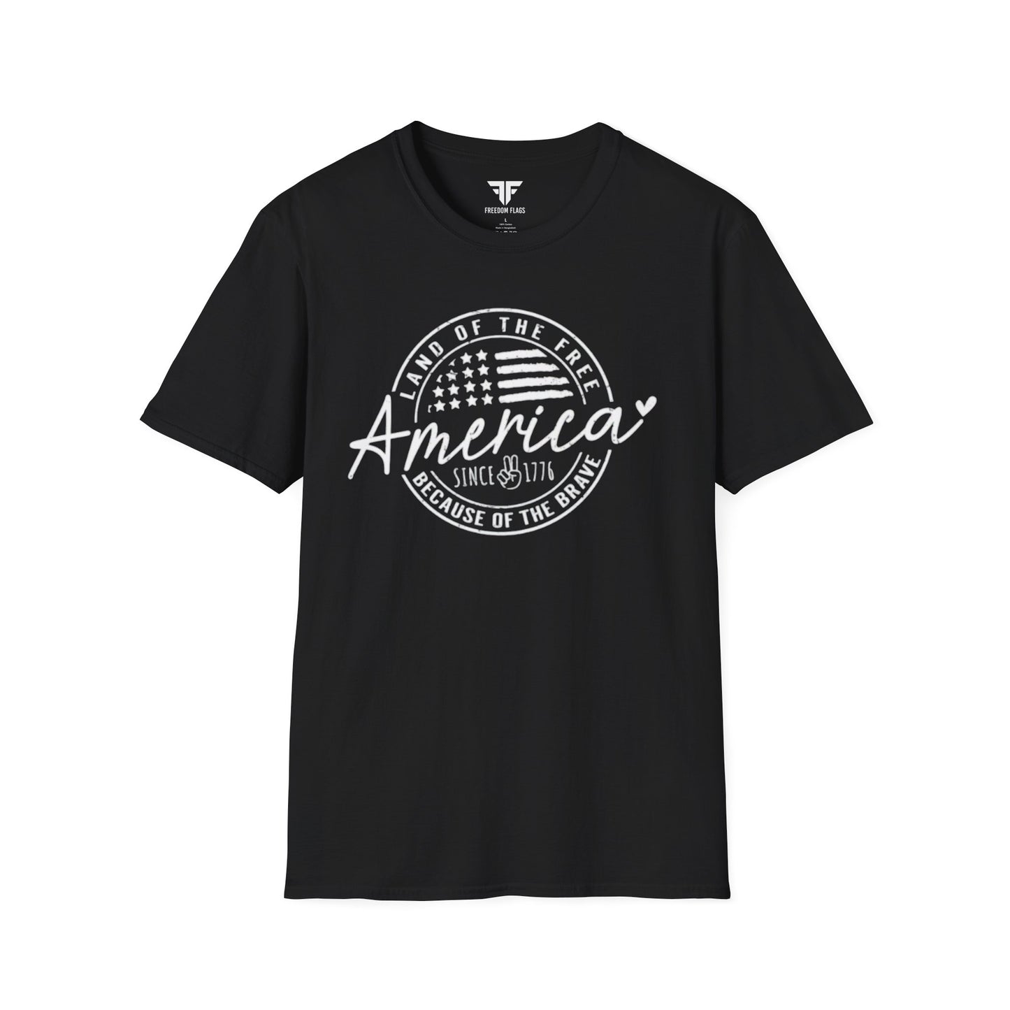 America Since 1776 Unisex Softstyle T-Shirt - Freedom Flag Co.