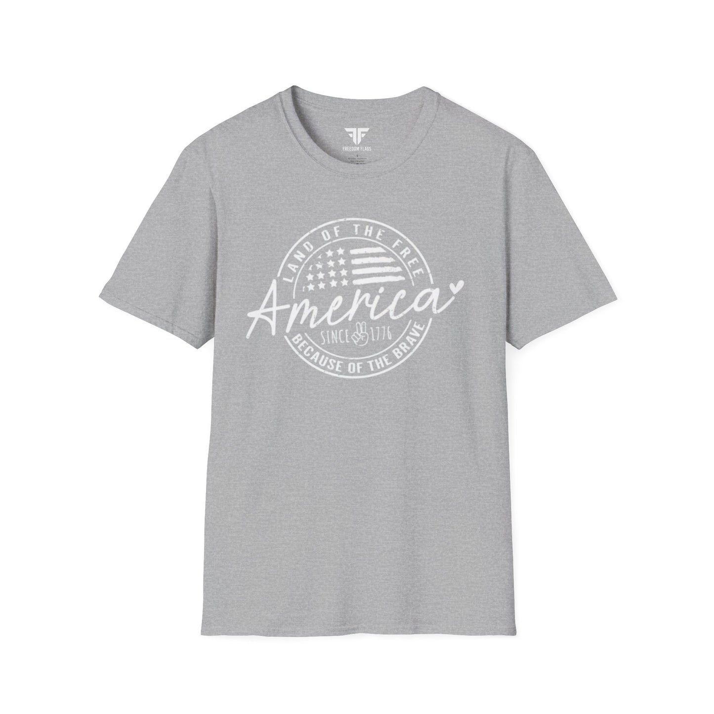 America Since 1776 Unisex Softstyle T-Shirt - Freedom Flag Co.